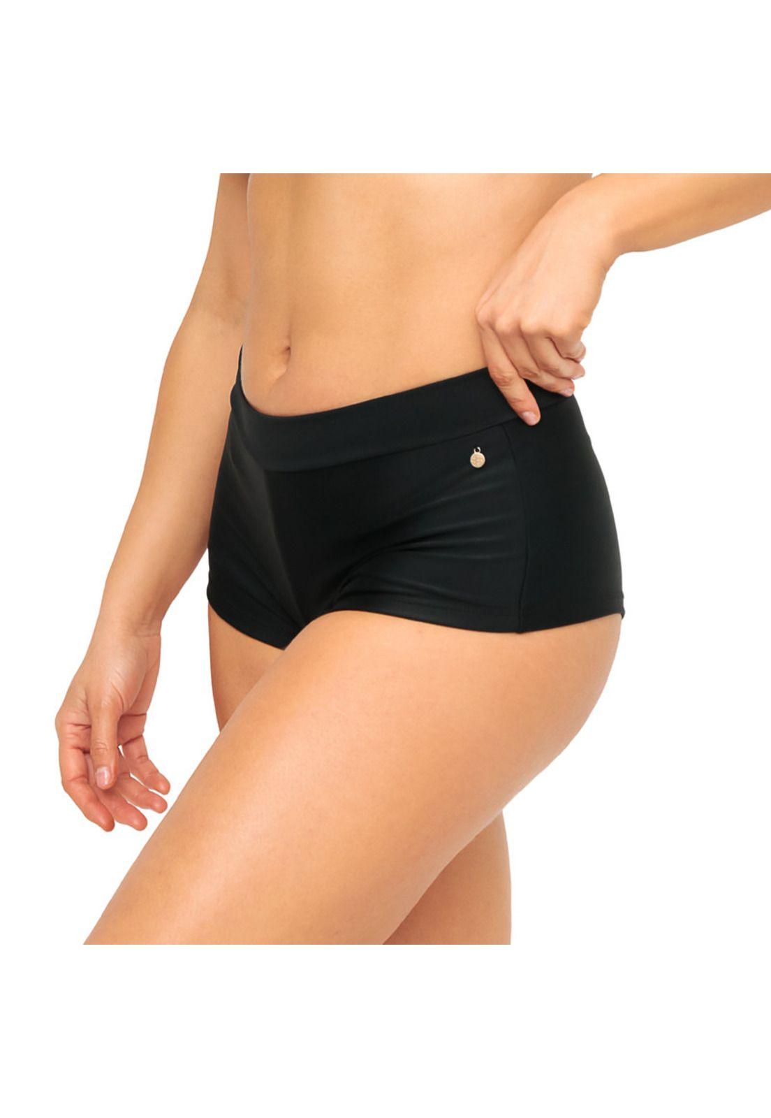 Traje de Baño Bottom Hot Pant Olivia H2O Wear Negro-1