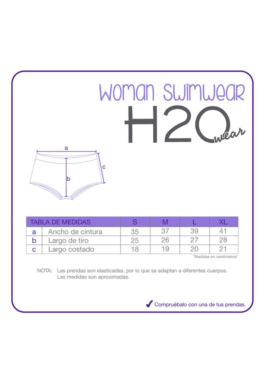 Traje de Baño Bottom Hot Pant Olivia H2O Wear Negro-4