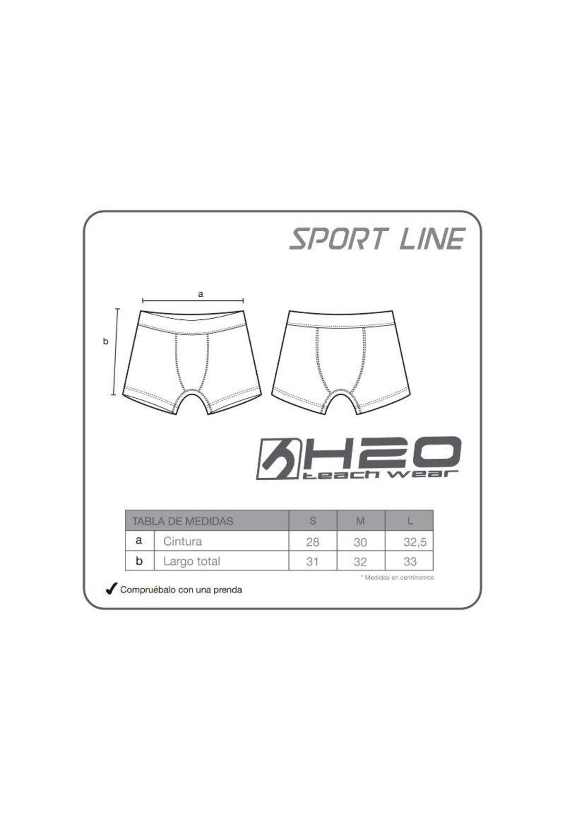 Short Lycra  Hombre  H2O Wear Negro-3