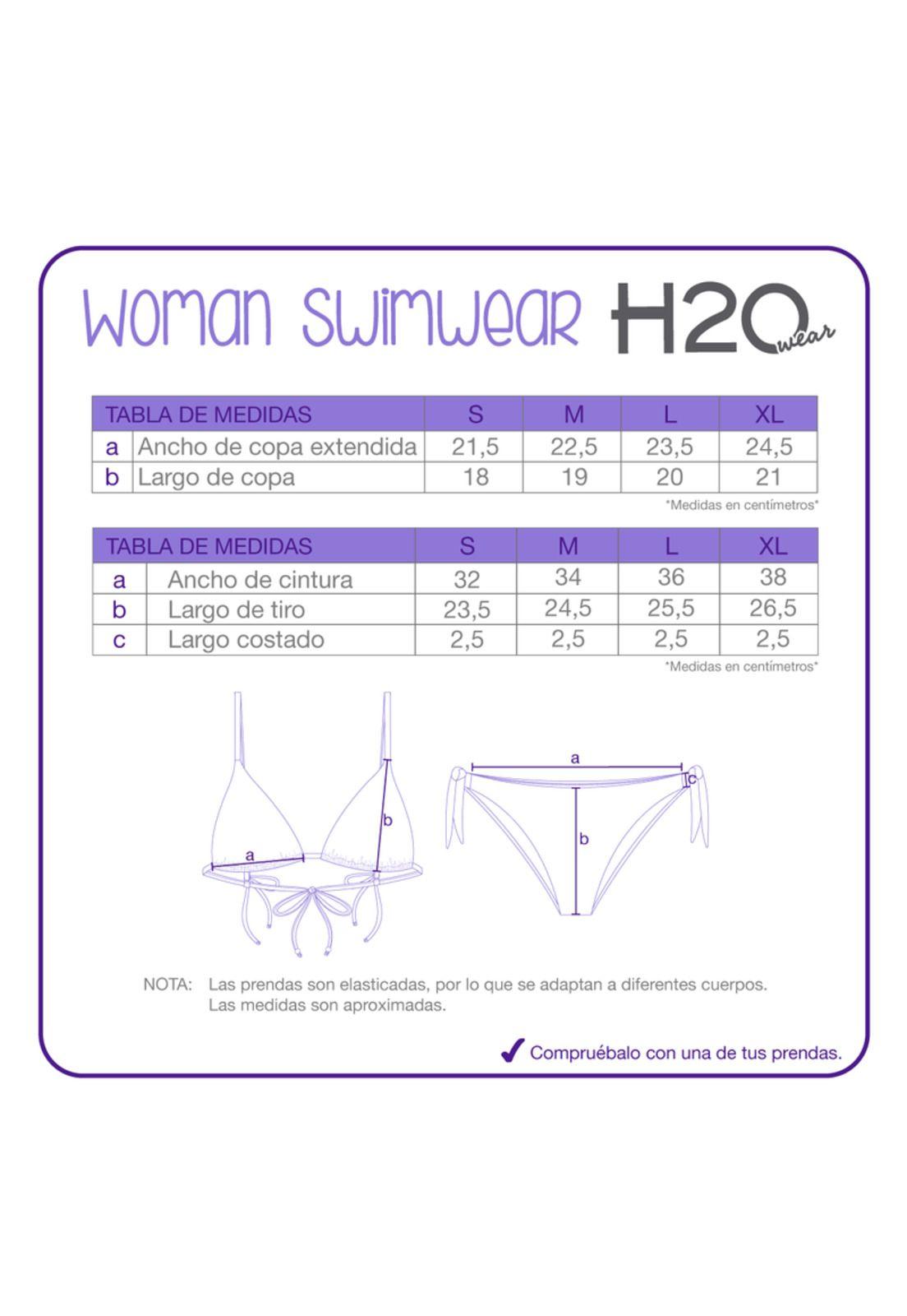 Traje de Baño Mujer Bikini Sofia H2O Wear Negro-7