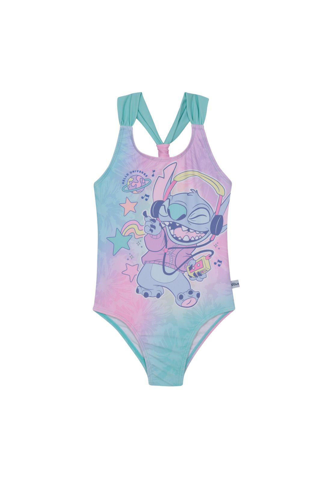 Traje de Baño Niña Entero UV50 Stitch Disney-1