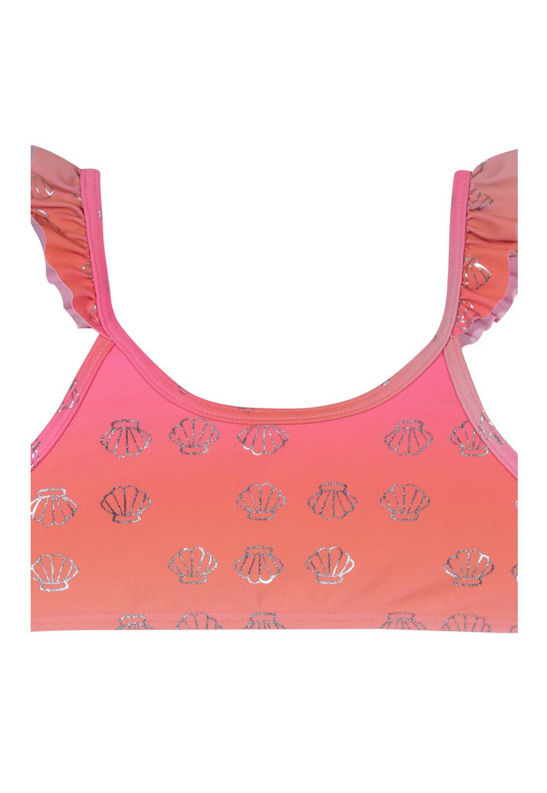 Traje de Baño Niña Bikini UV30+ H2O Wear Coral-2