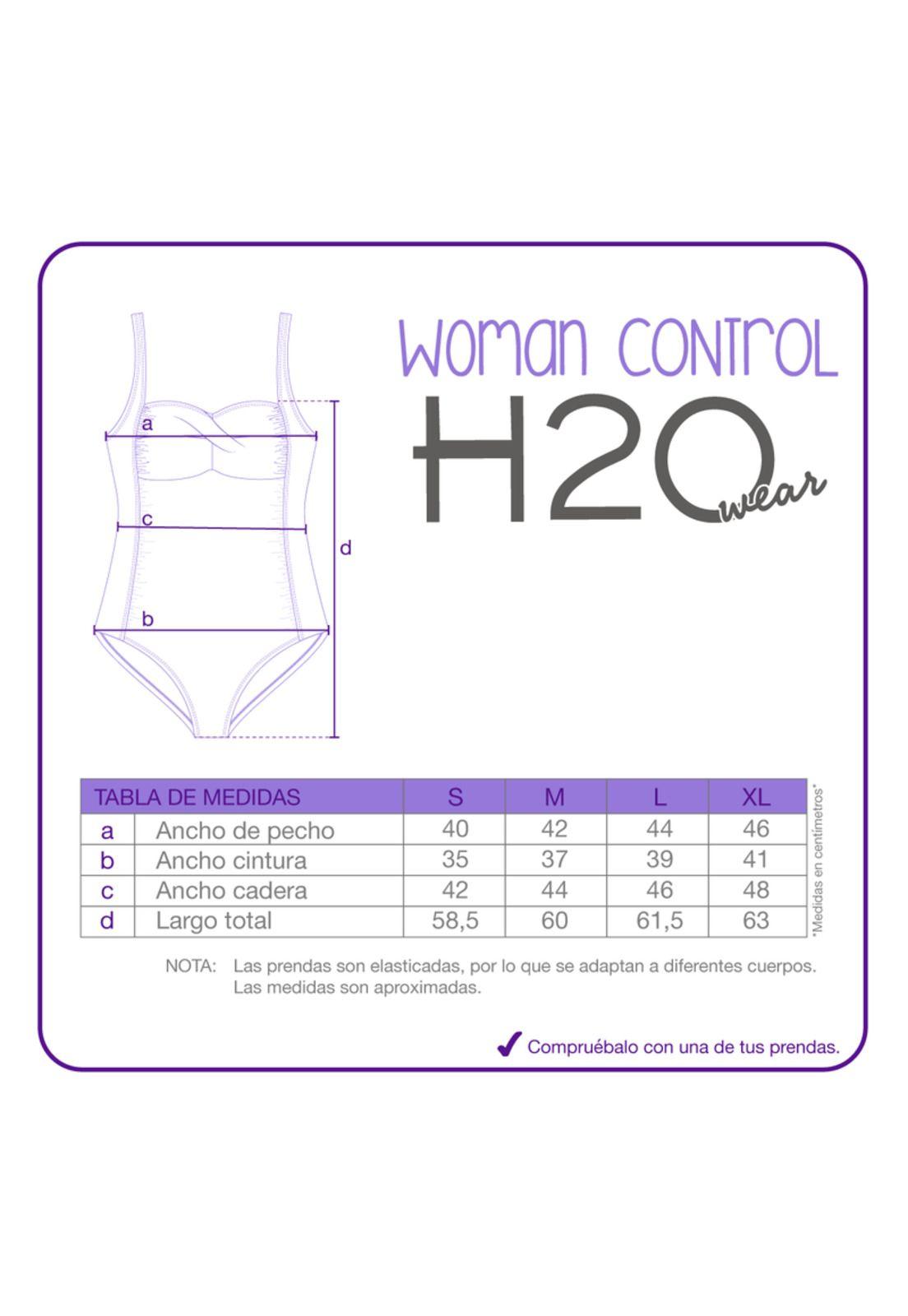 Traje de Baño Mujer Control Diana H2O Wear Multicolor-7