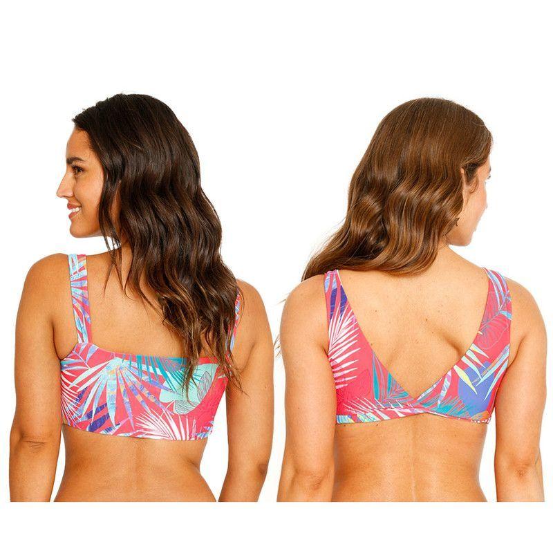 Traje de Baño Bikini Top Two Ways para Mujer Azul-12