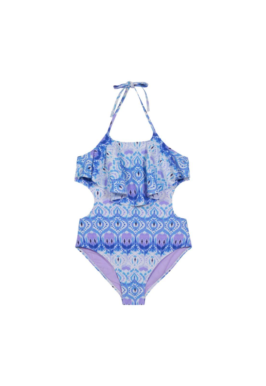 Teens Niña Trikini UV+30 Estampado Vuelos Lila-0