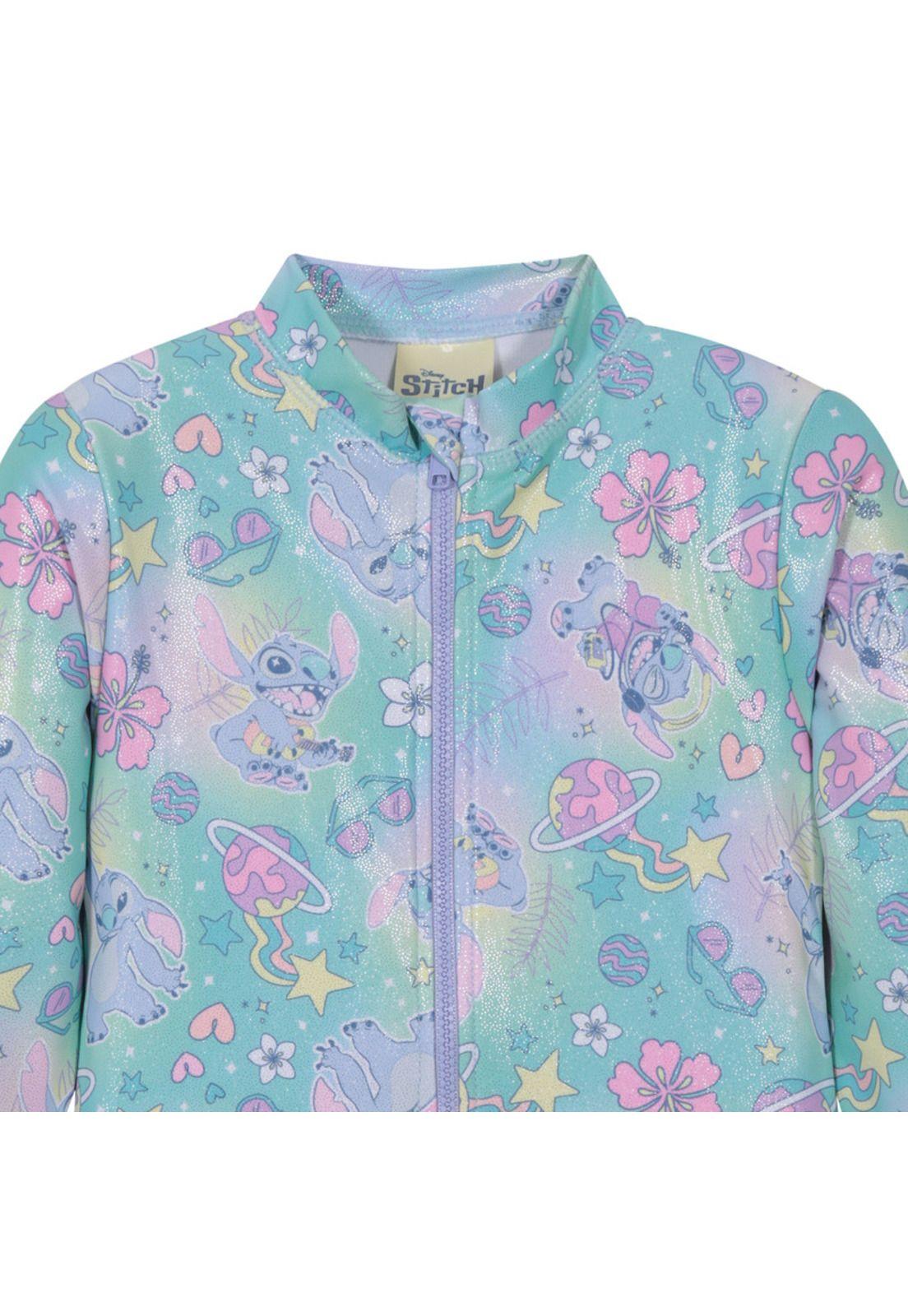 Traje de Baño Niña Entero UV50 M/Larga Stitch Disney-3