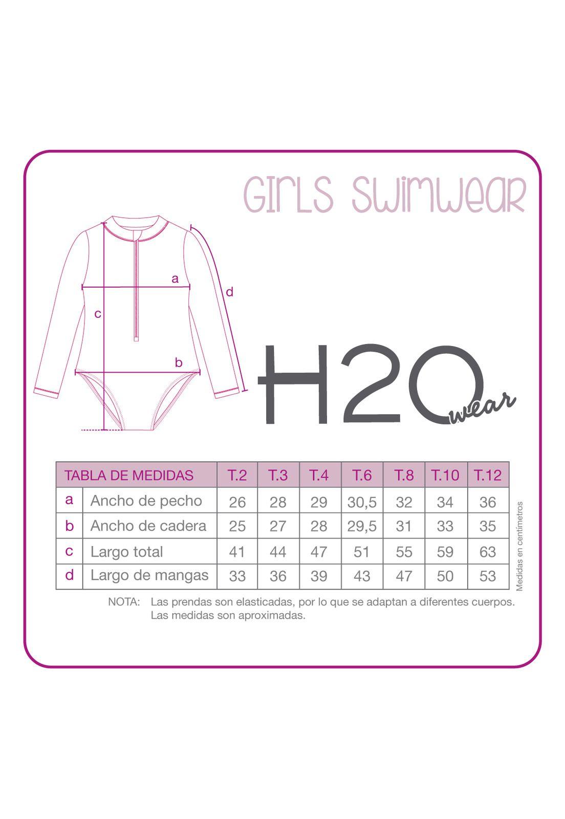 Traje de Baño Niña Entero UV50 M/Larga Stitch Disney-4