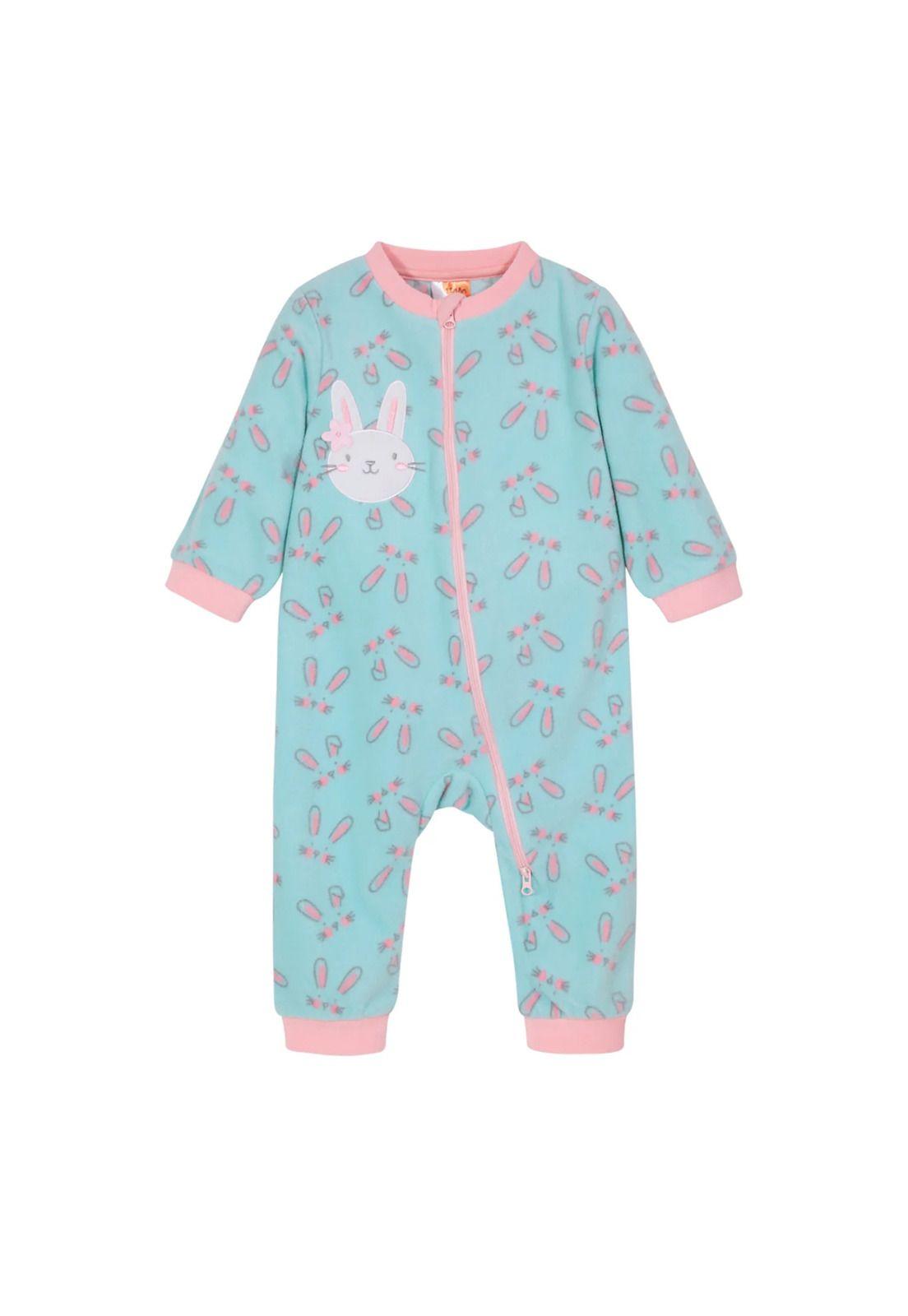 Beba Pijama Conejo 1Pz H2O Wear Verde Agua Polar-1