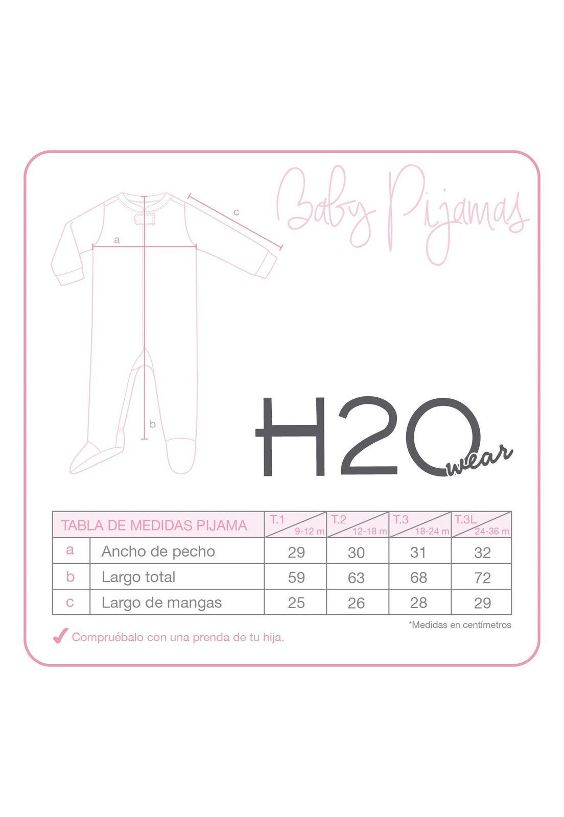 Beba Pijama Conejo 1Pz H2O Wear Verde Agua Polar-3