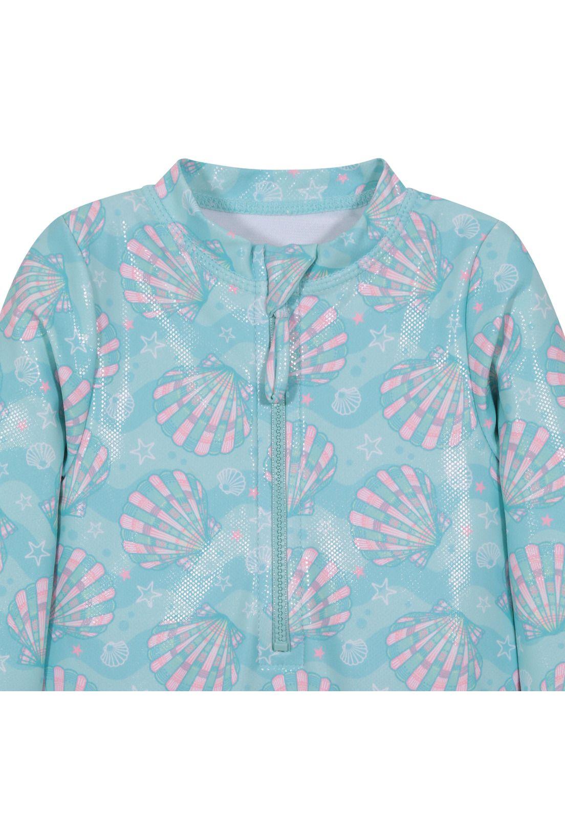 Traje de baño Bebe Niña Entero  UV50 M/Larga H2O Wear Calipso-2