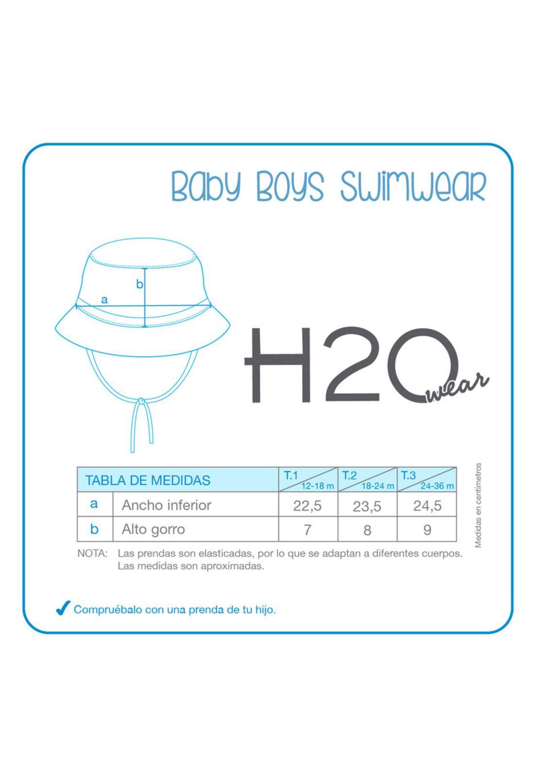 Gorro Bebe Niño UV 50 Disney Mickey Turquesa-2