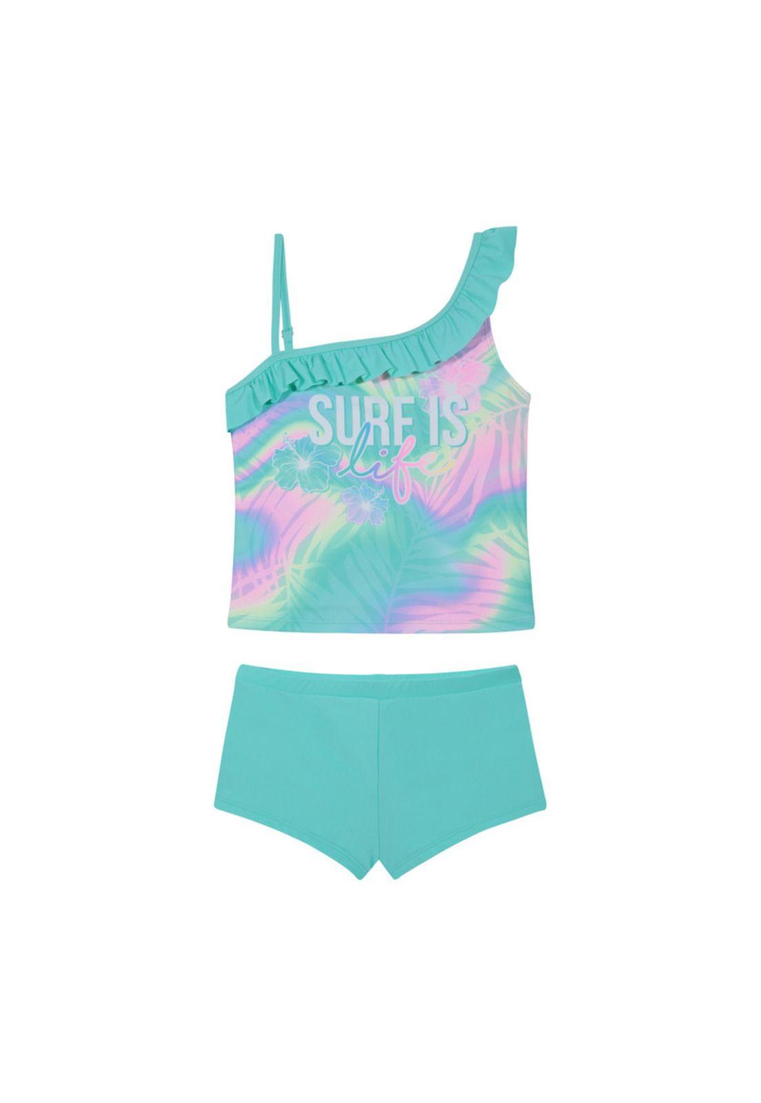 Traje de Baño Niña Teens Tankini UV30 + Hombro  H2O Wear-0