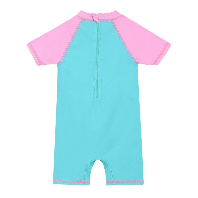 Traje de Baño Bebe Niña Body UV50+ Fucsia Sublimado-1