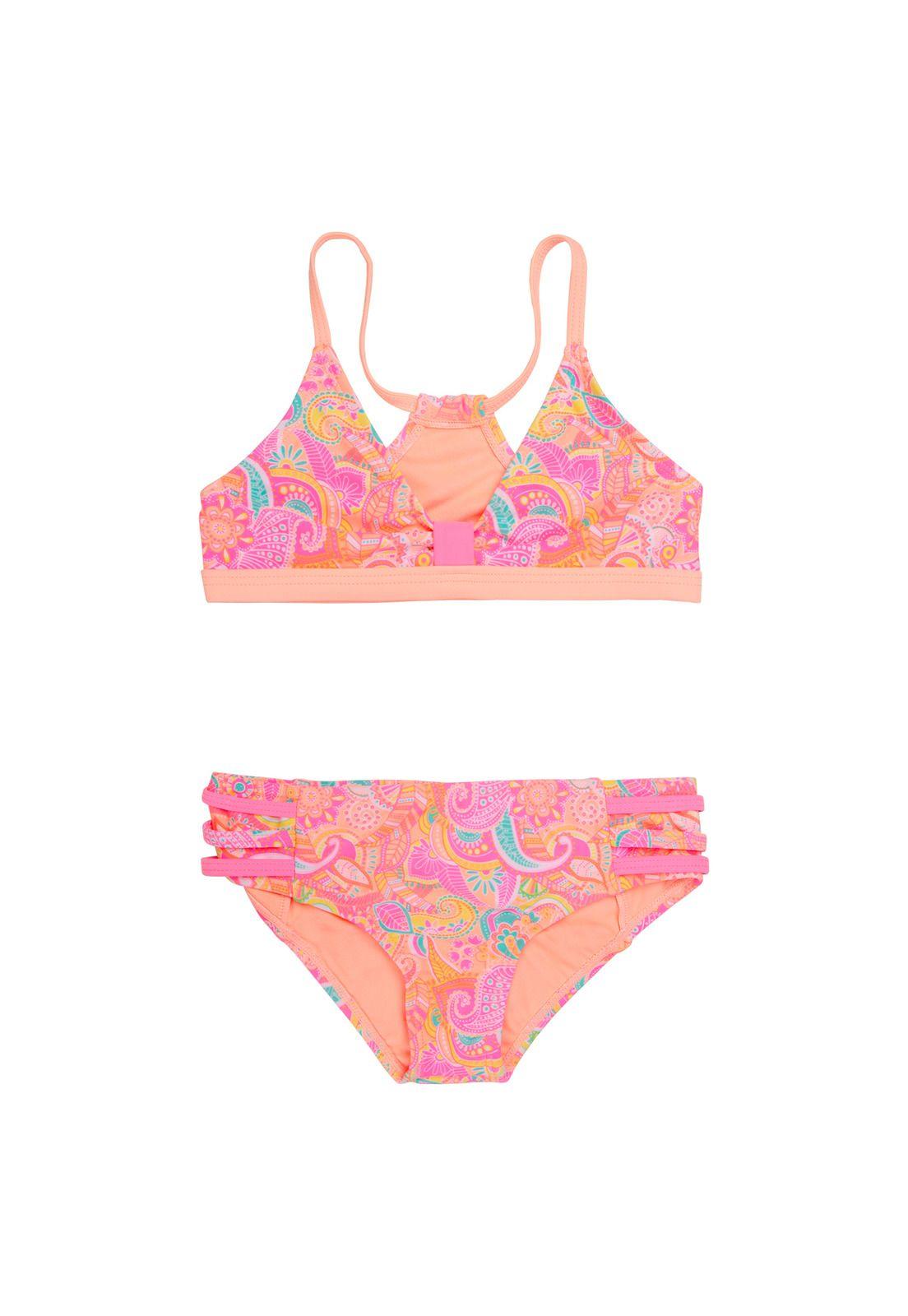 Traje de Baño Niña Bikini UV30 Rosa H2O Wear-0