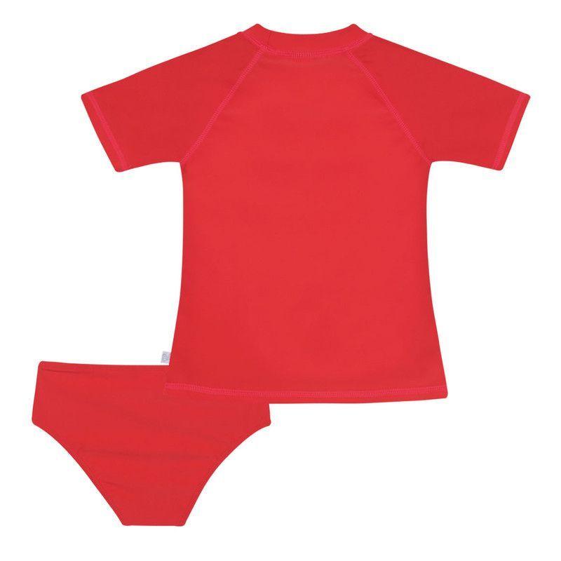 Traje de Baño Niña Set UV UV50+ Disney Minnie Rojo M/Corta-2