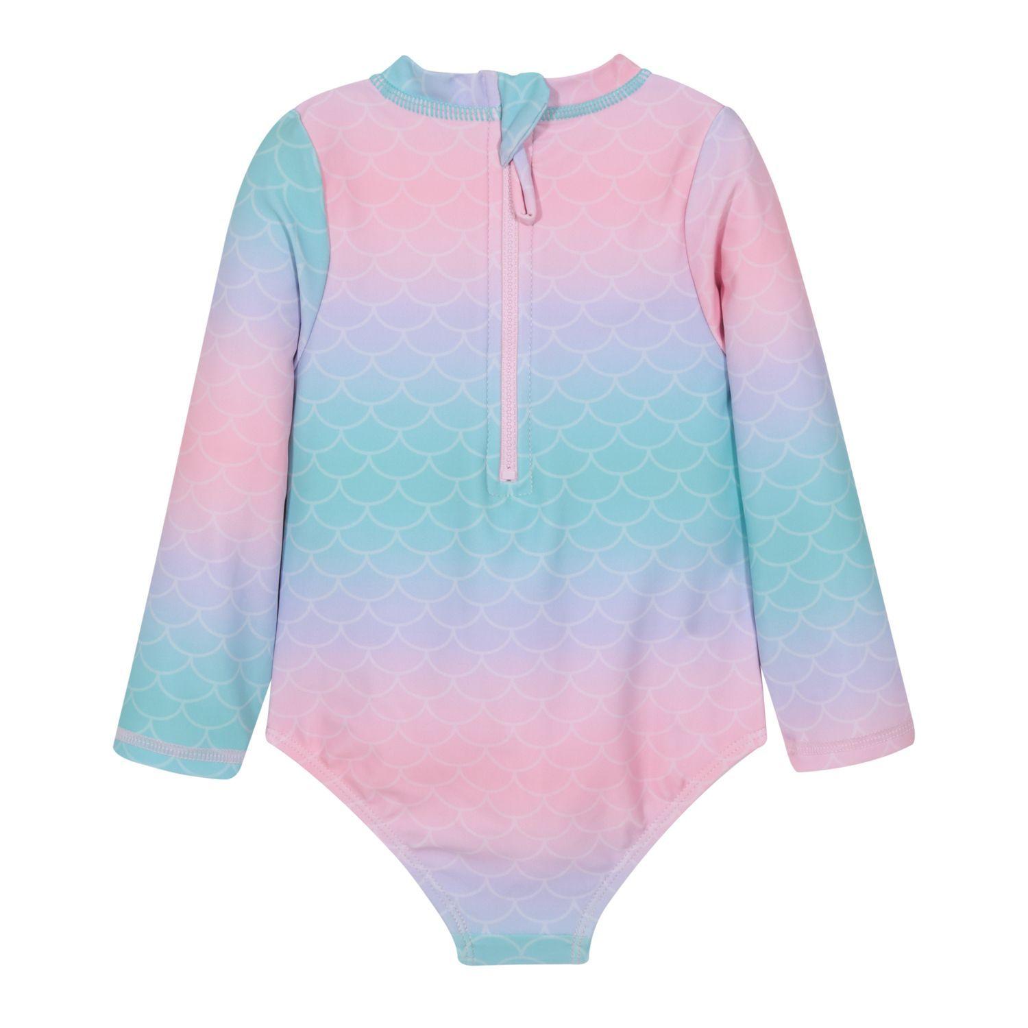 Traje de Baño Bebe Niña Entero UV50 M/Larga Sublimado H2O Wear-2