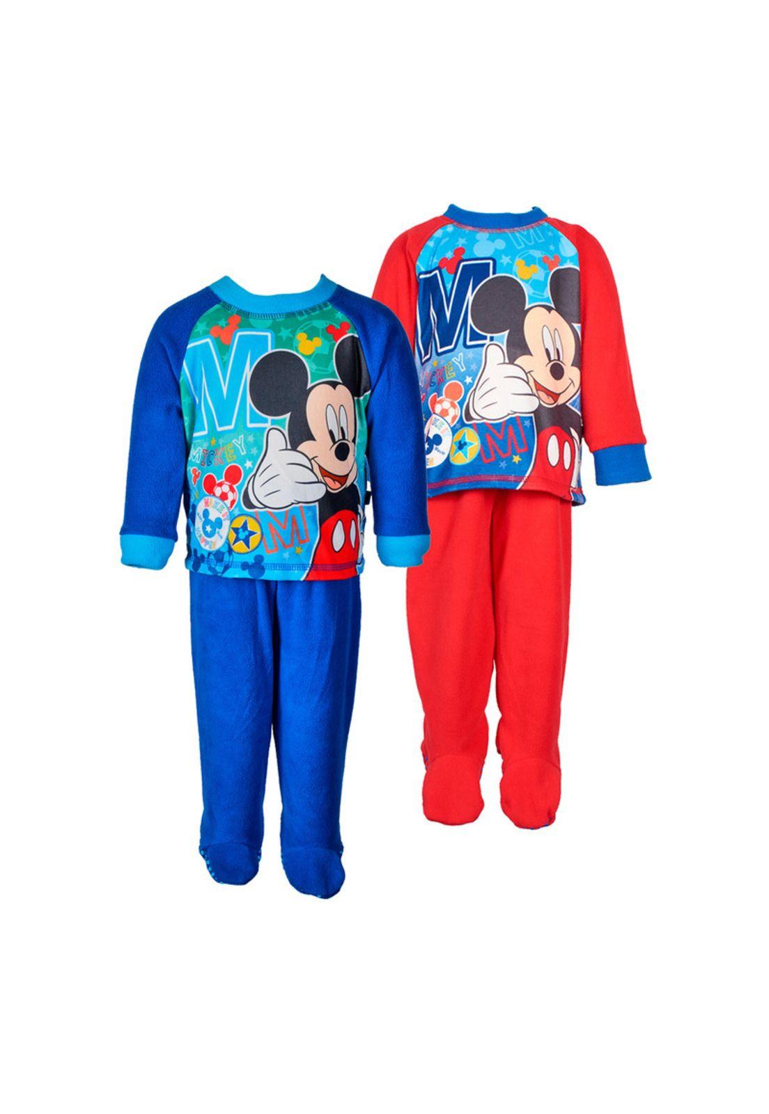 Pack 2 Pijama Bebé Niño Polar Disney Mickey Turquesa-0