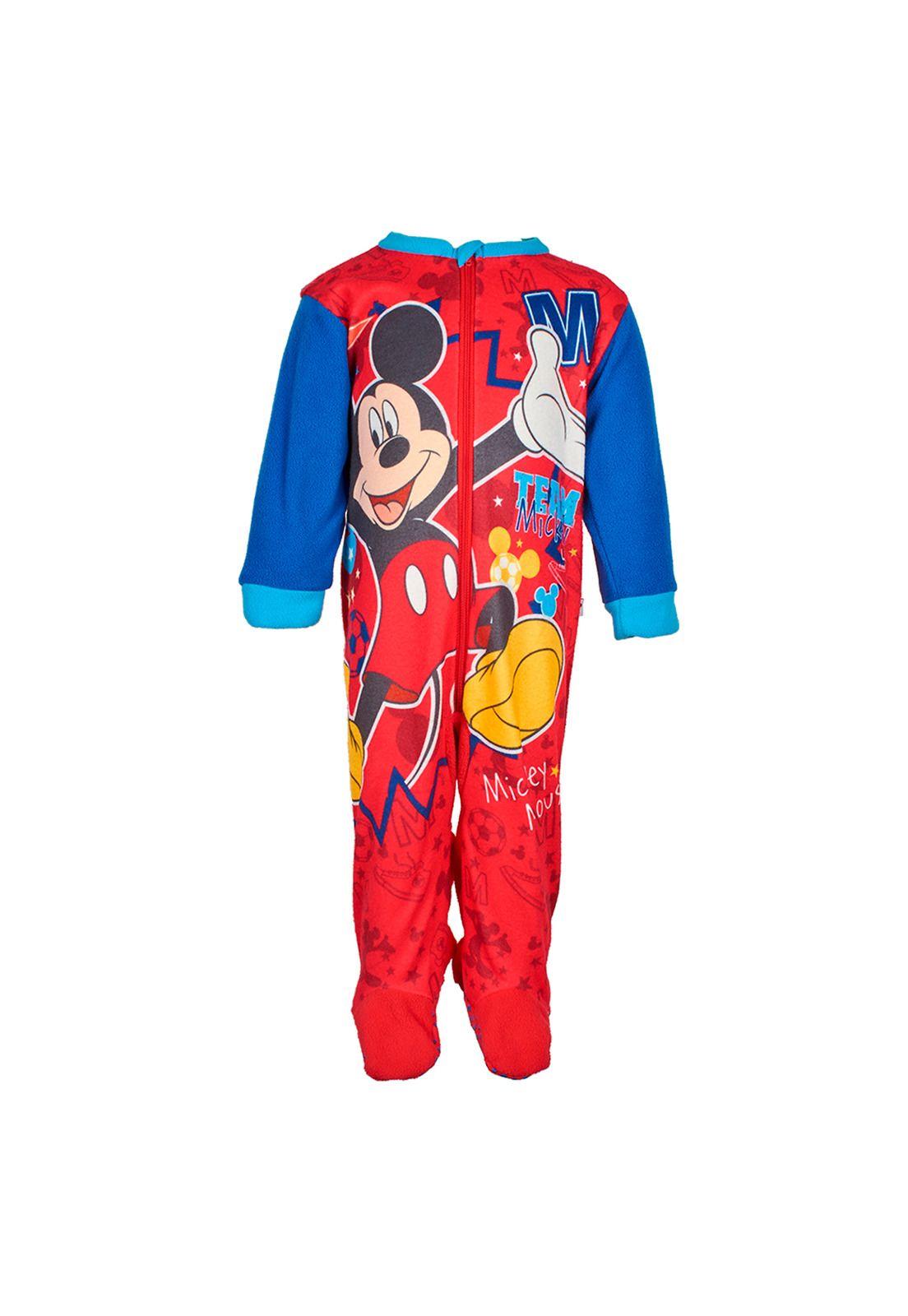 Pijama Bebé Niño Polar Entero Disney Mickey Rojo-0