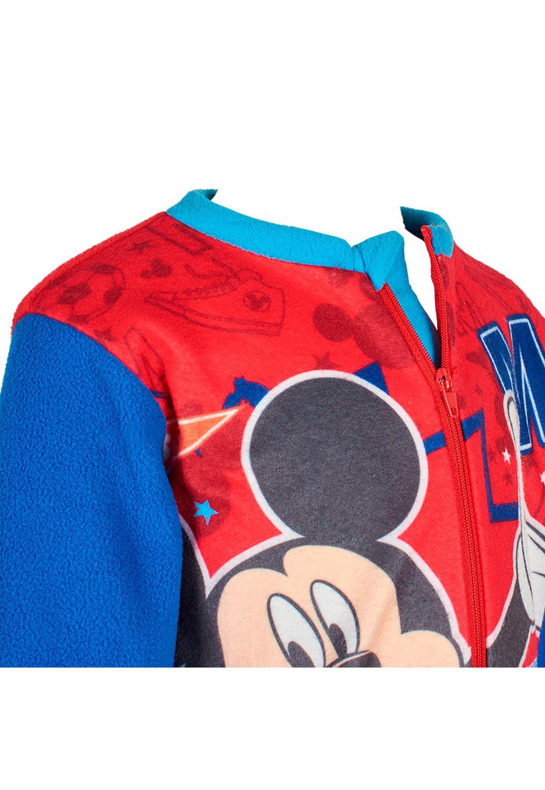 Pijama Bebé Niño Polar Entero Disney Mickey Rojo-2