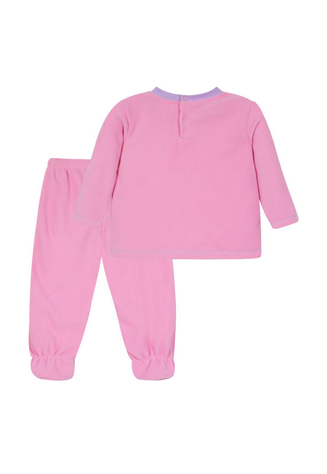 Pijama Bebé Niña Conjunto Polar Sustentable Rosado H2O Wear-1