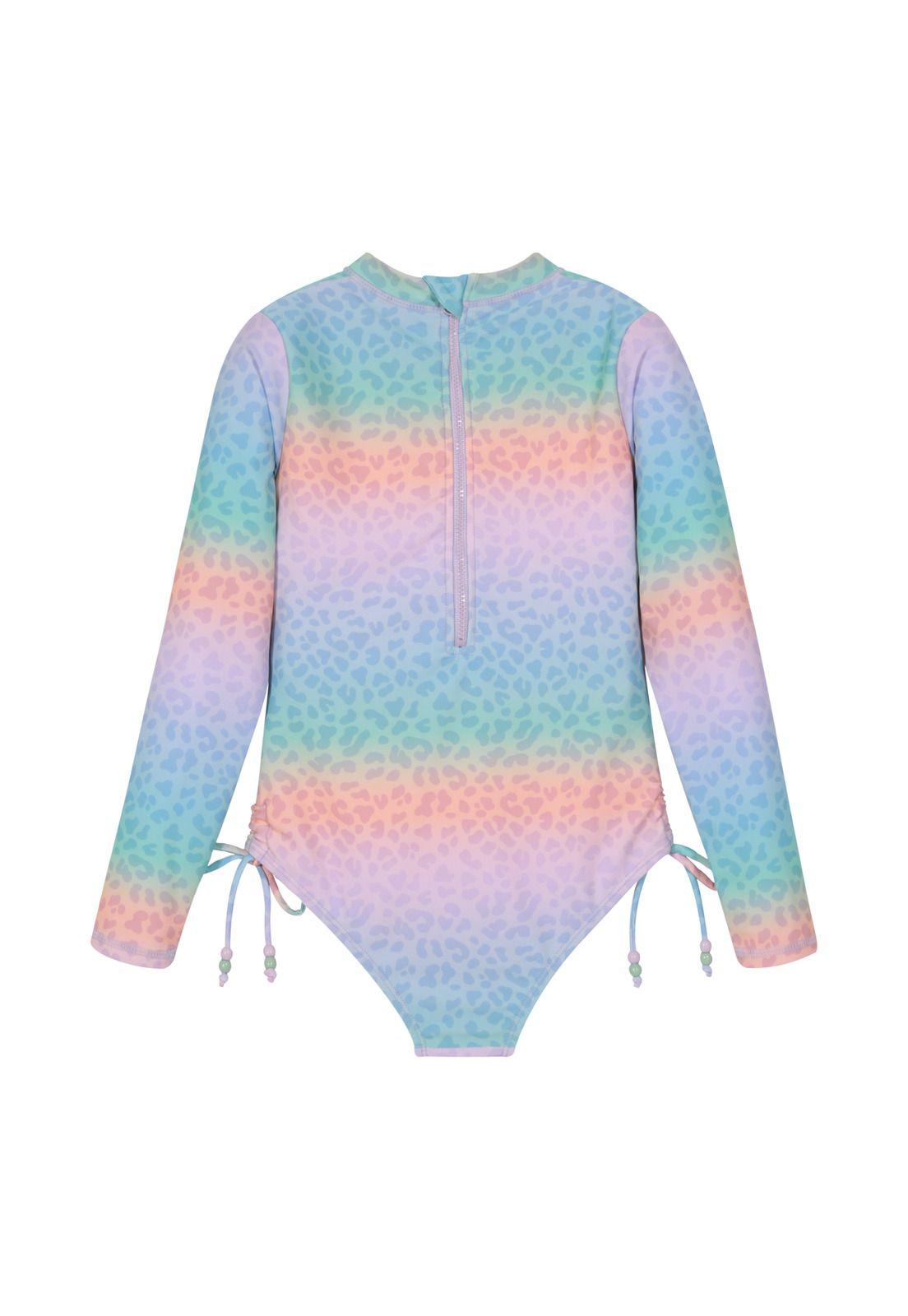 Traje de Baño Niña M/Larga Cut Out UV50 H2O Wear Multicolor-2