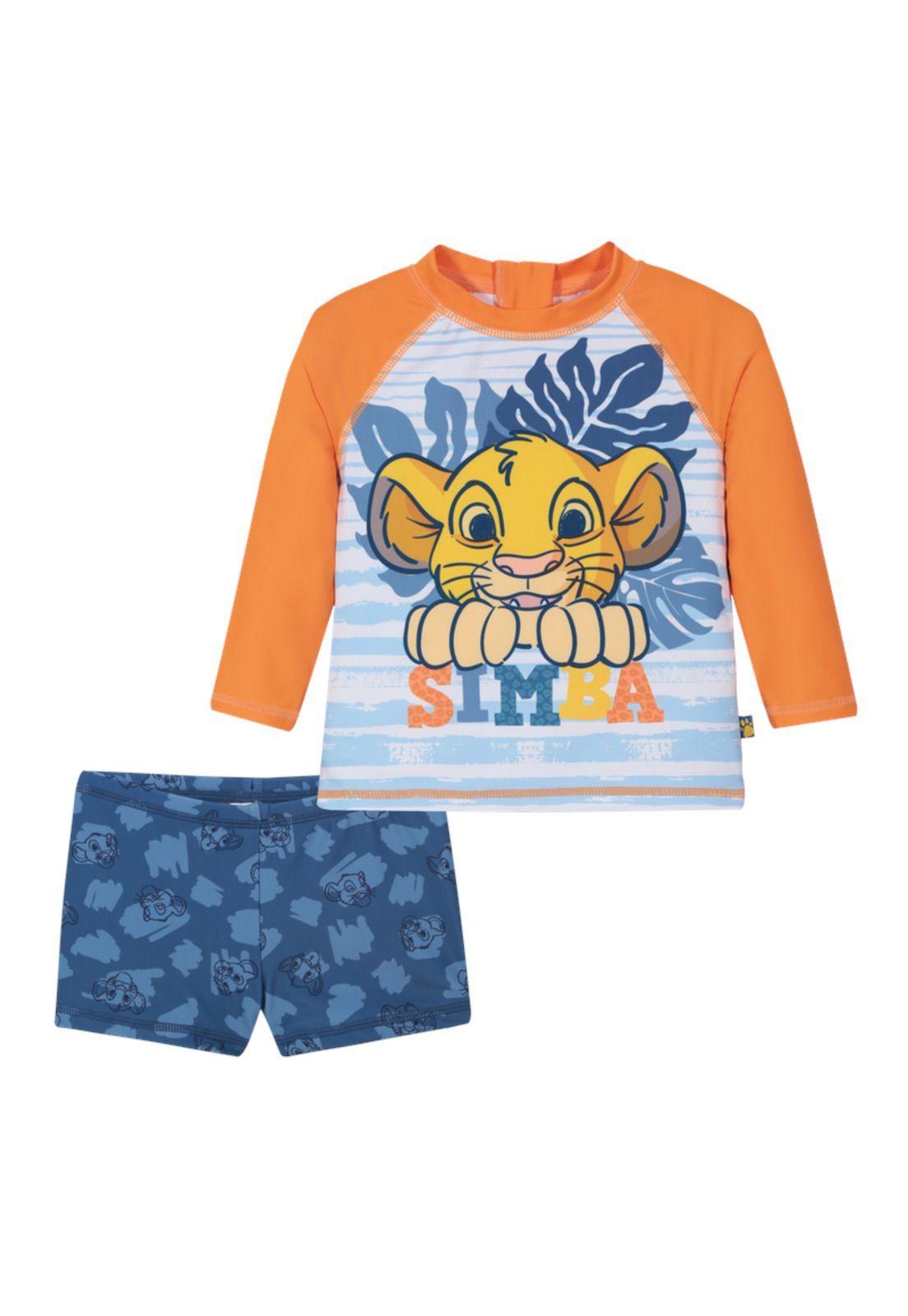 Traje de Baño Bebe Niño Set UV50 M/Larga  Rey Leon Disney-1