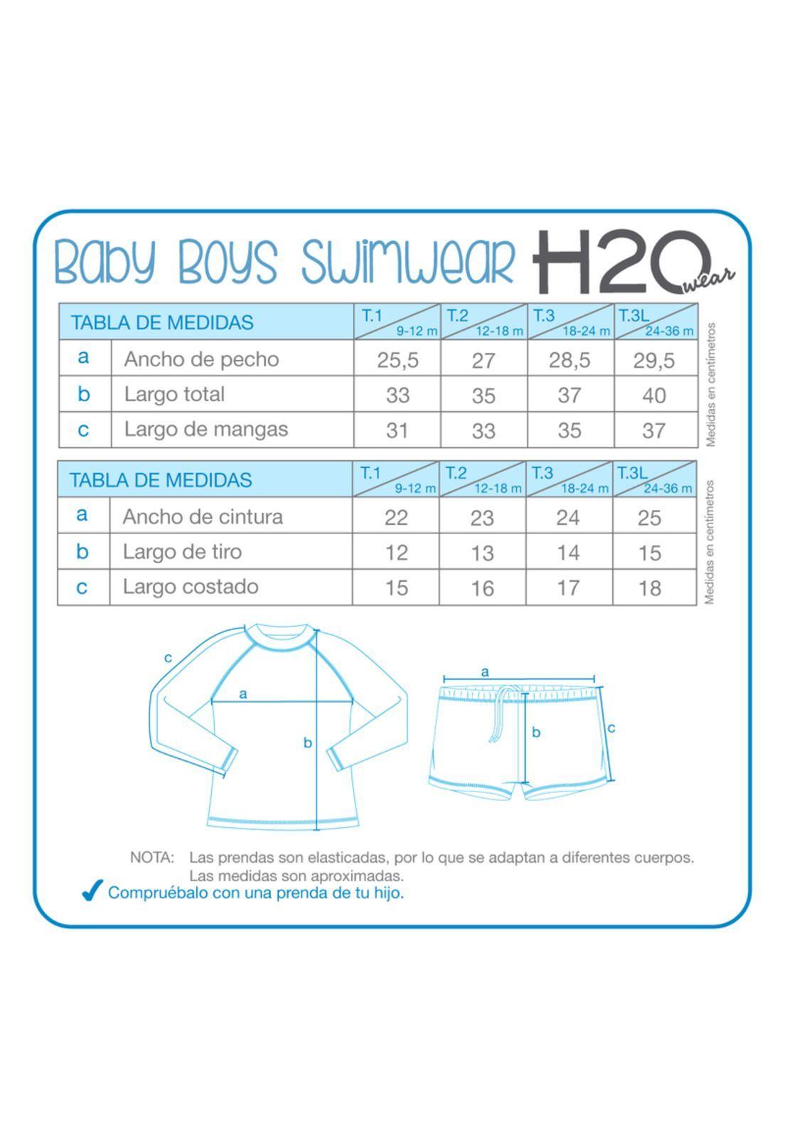 Traje de Baño Bebe Niño Set UV50 M/Larga  Rey Leon Disney-3