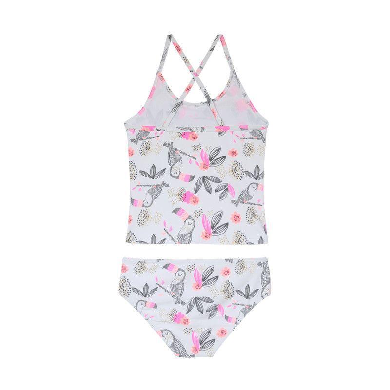 Traje de Baño Niña Tankini UV30+ H2O Wear Blanco-1