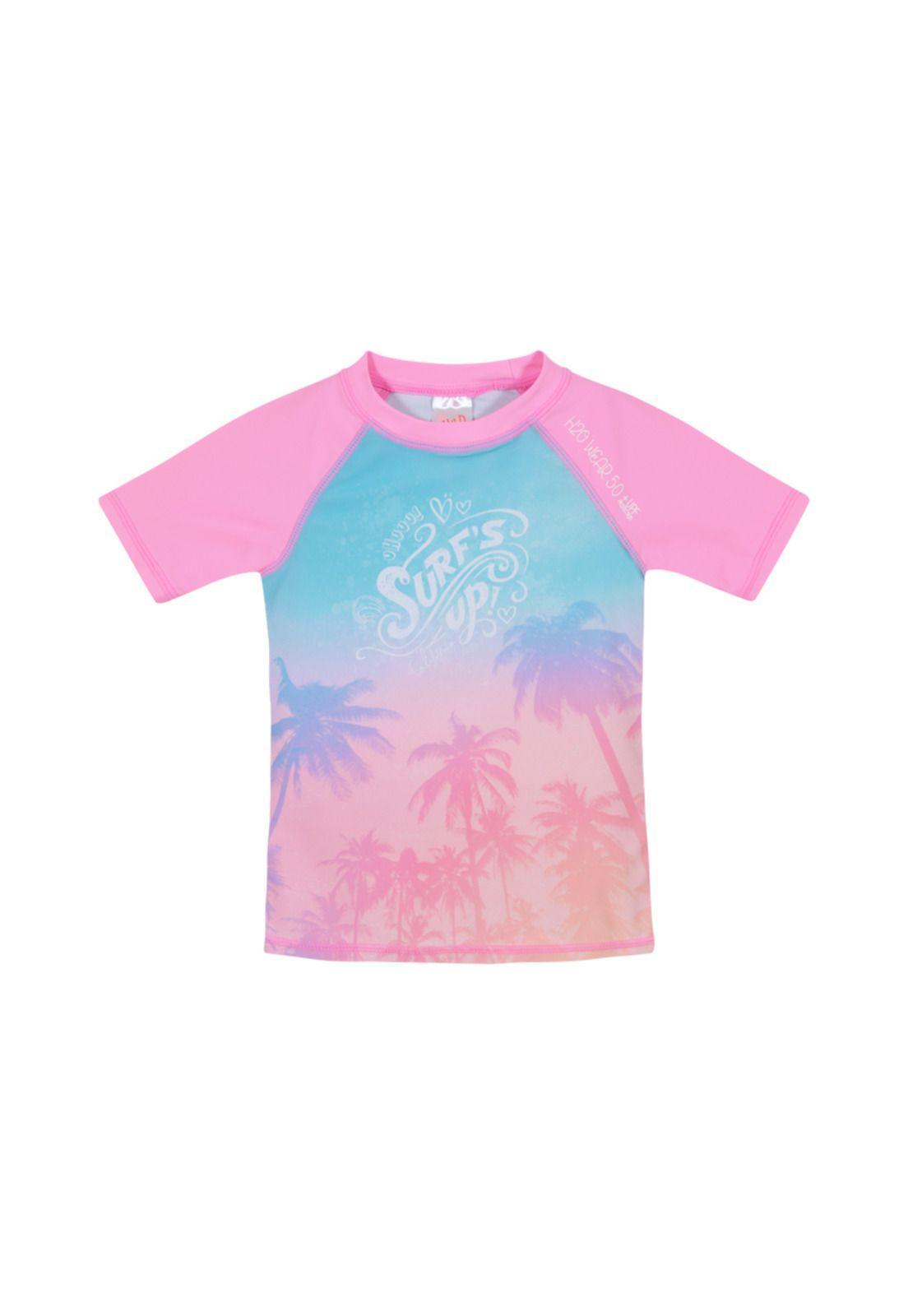 Polera Niña UV50+ H2O Wear Rosada M/Corta-0