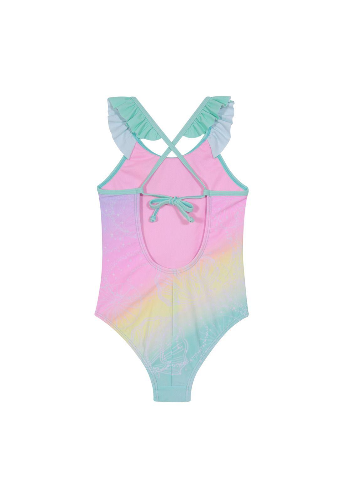 Traje de Baño Niña Vuelos UV5 H2O Wear Turquesa-2