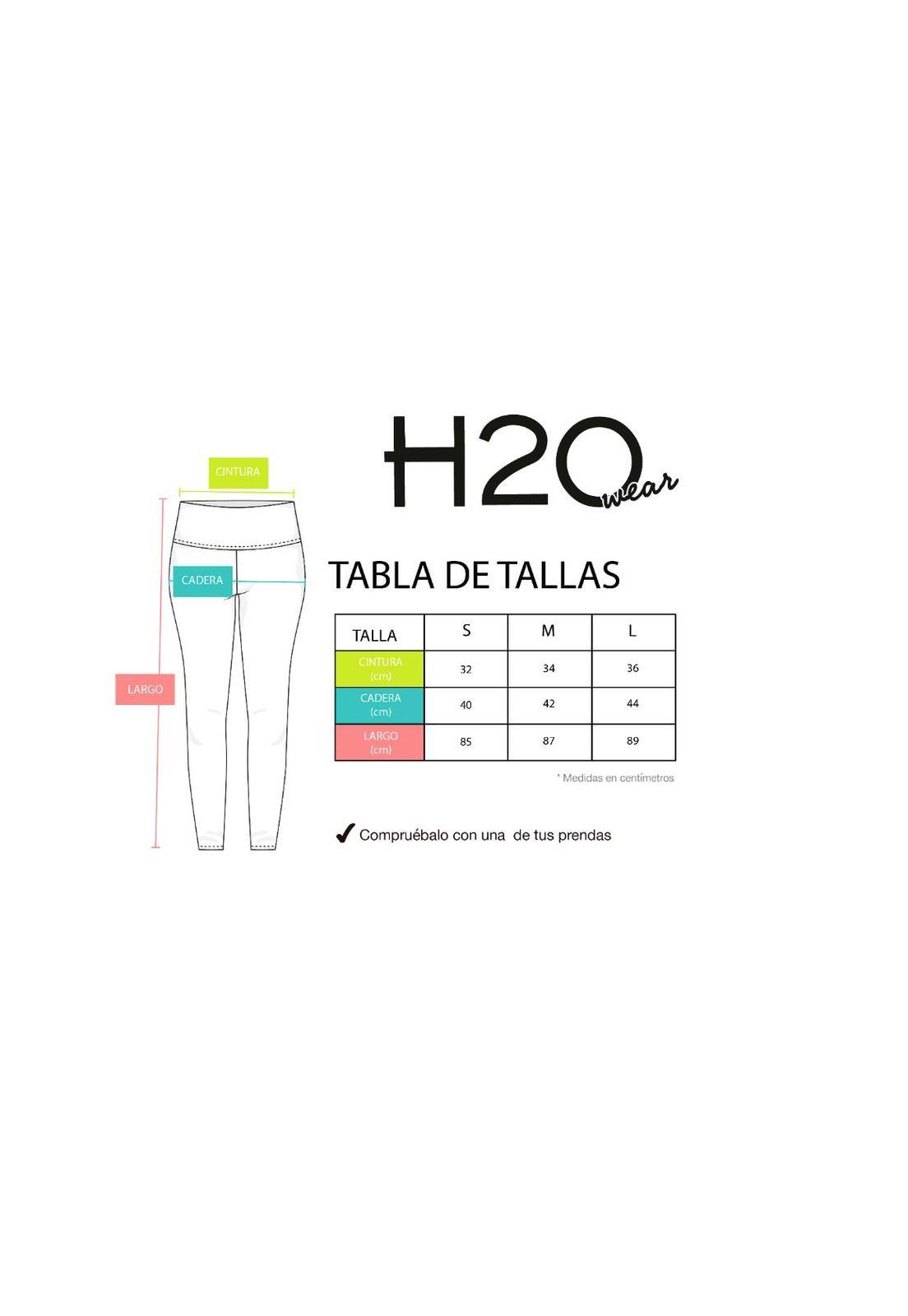 Mujer Calza Legging H2O Wear Flores Rosada-4