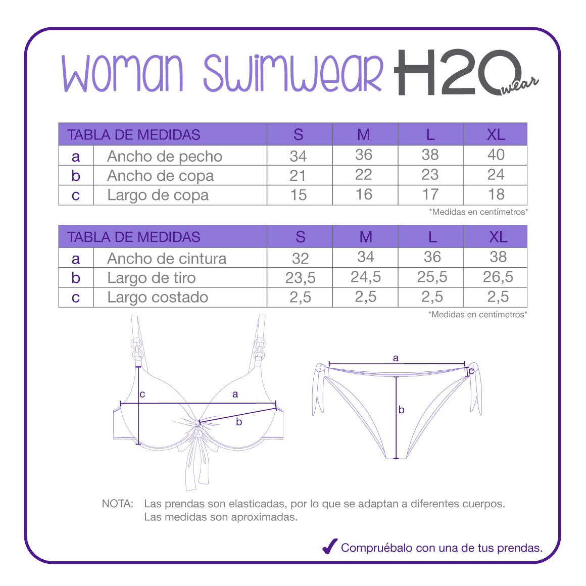 Traje de Baño Mujer BIkini Amarras EMILIA Negro H2O Wear-7