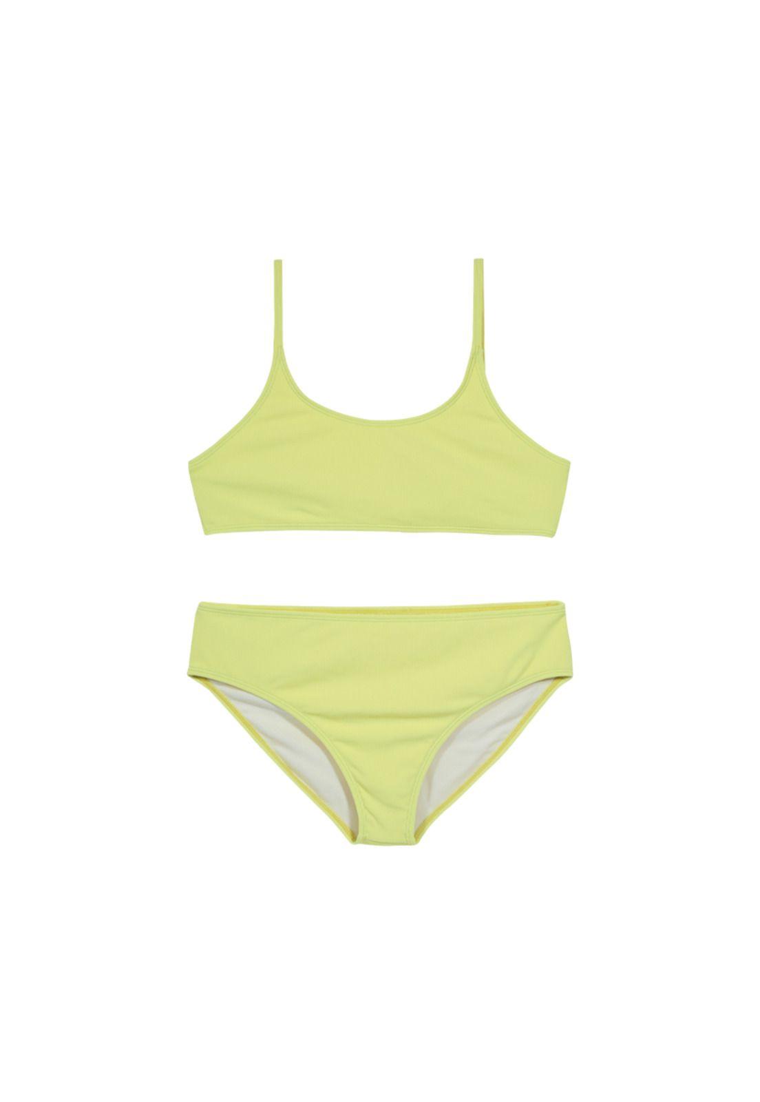 Teens Niña Bikini UV+30 Bretel Rib Amarillo-1