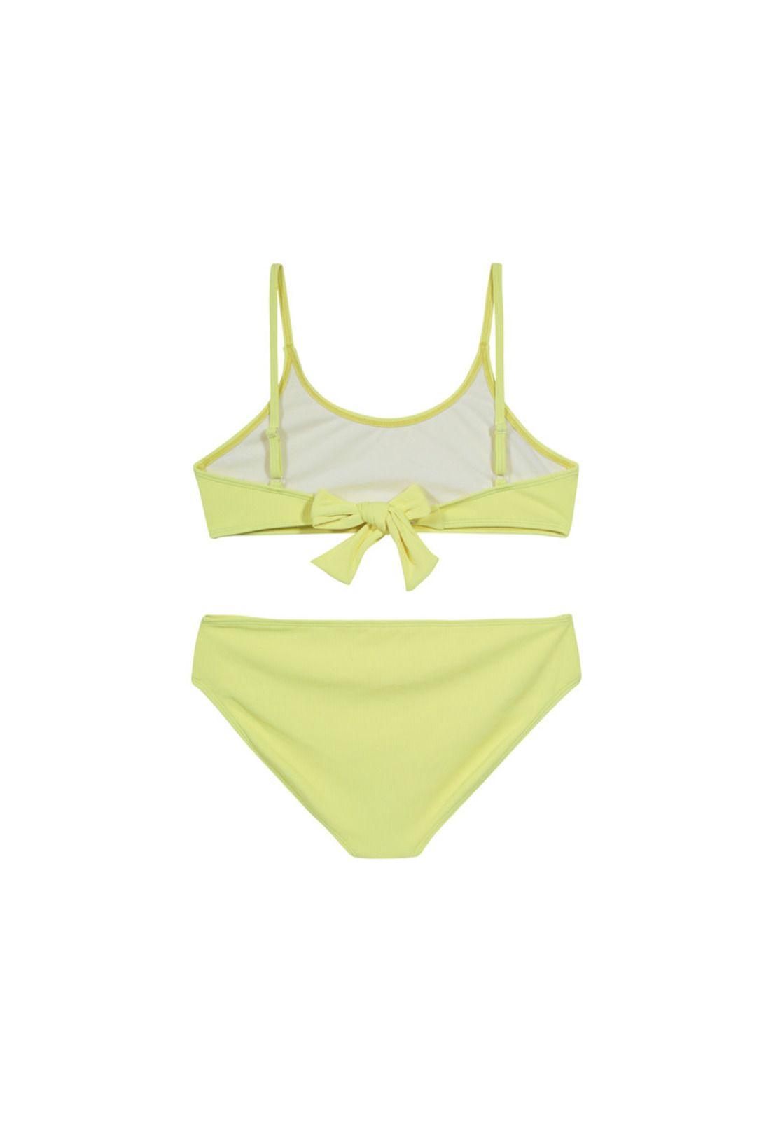 Teens Niña Bikini UV+30 Bretel Rib Amarillo-2