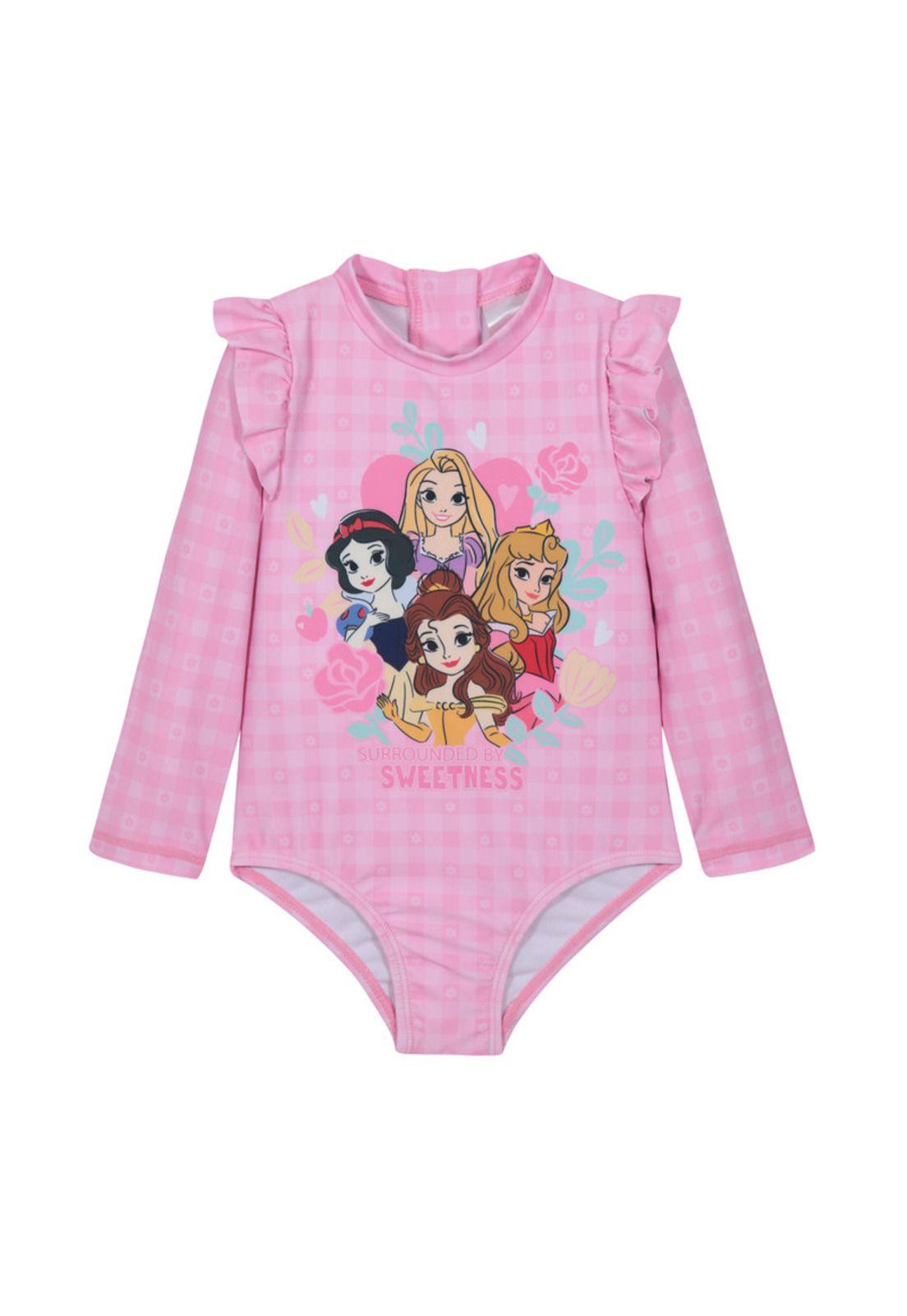 Traje de Baño Bebe Niña Entero UV50 M/Larga Disney Princesas-0
