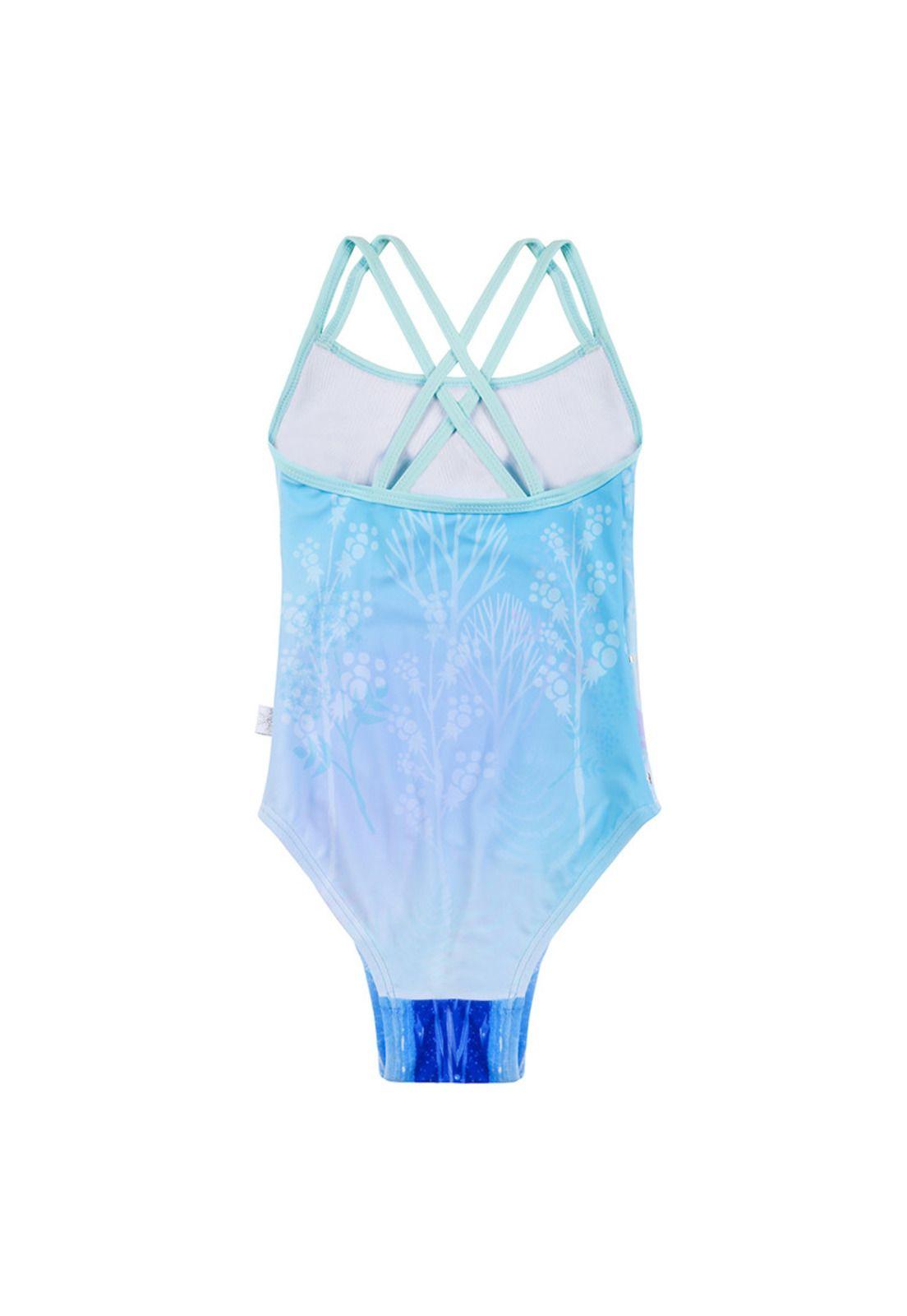 Traje de Baño Niña Entero Disney Frozen Celeste-1