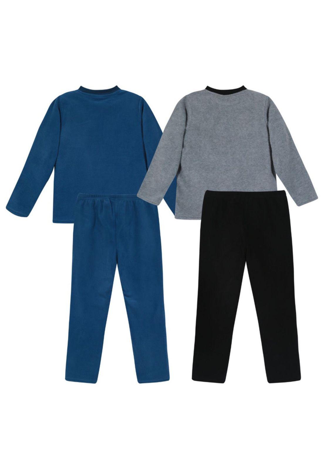 Pack 2 Pijama Niño Polar  Multicolor H2O Wear-1