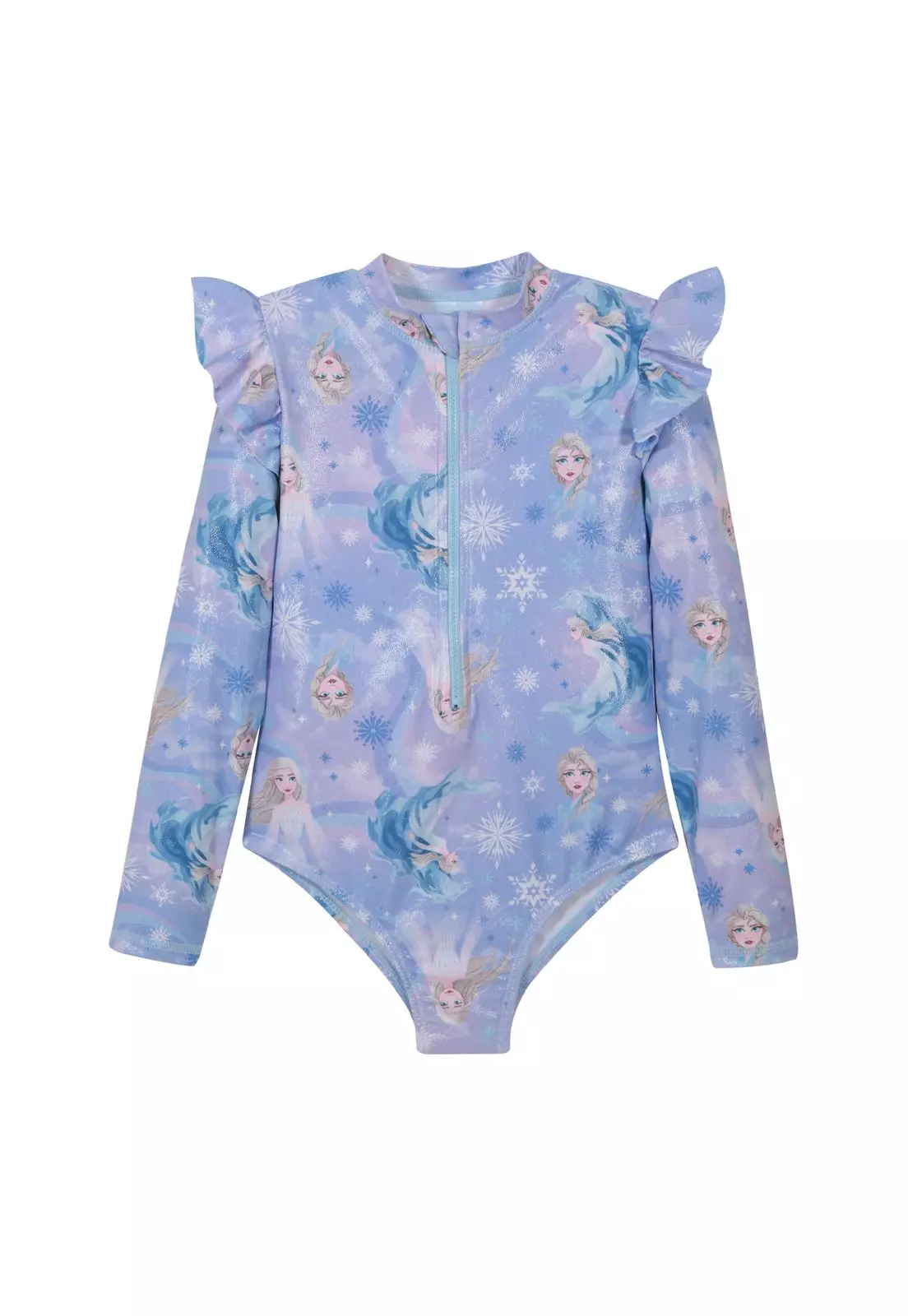 Traje de Baño Niña Entero UV50 M/Larga Frozen Disney-0