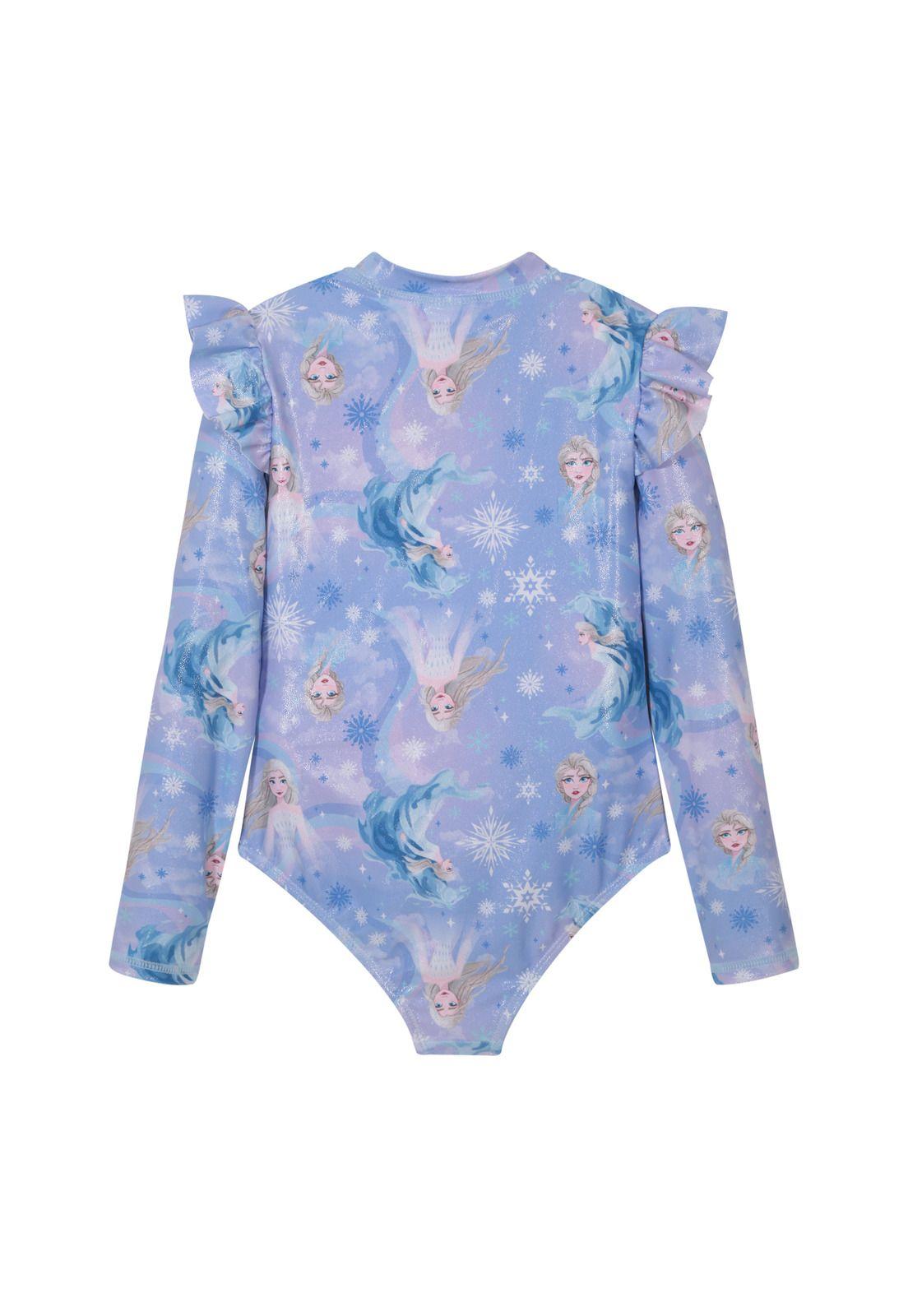 Traje de Baño Niña Entero UV50 M/Larga Frozen Disney-2