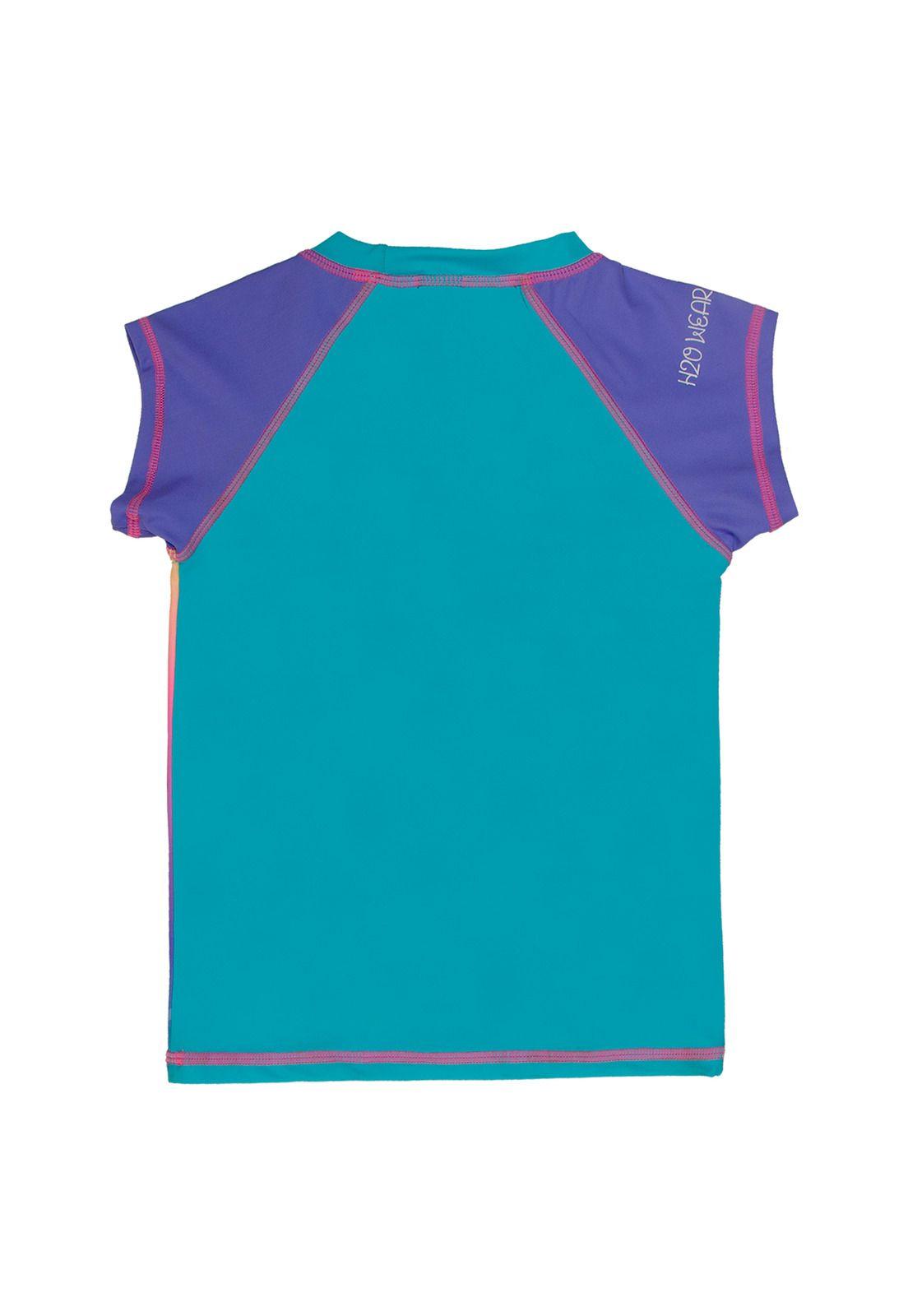 Polera Niña Manga Corta UV50 Lila H2O Wear-1
