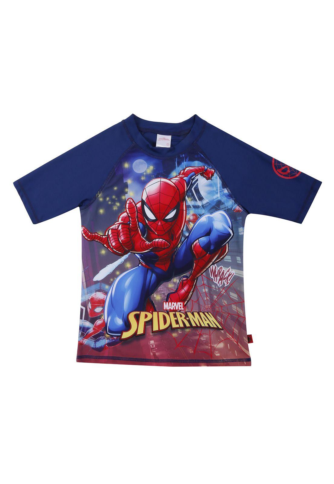 Polera UV50 Azul Spiderman-0