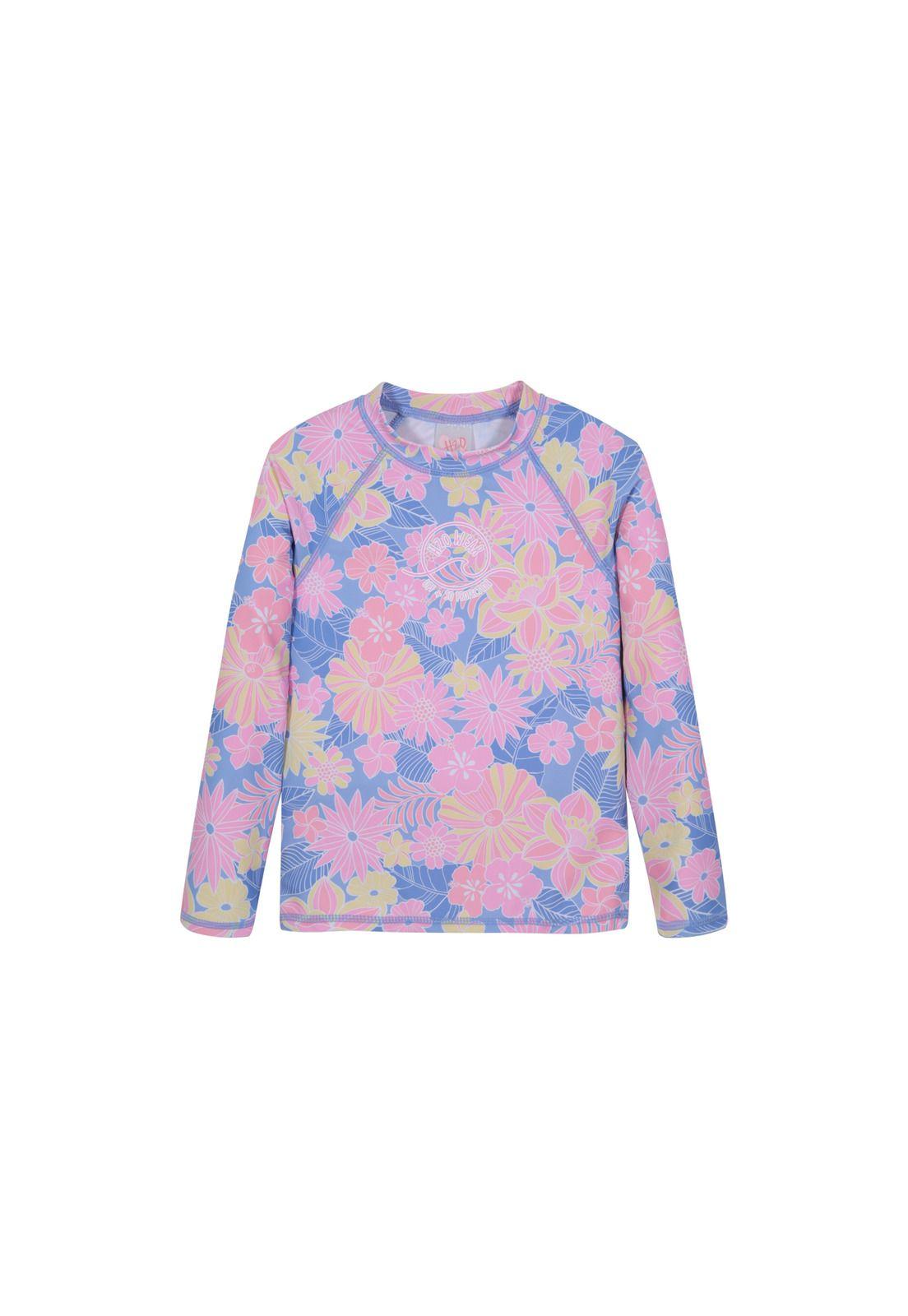 Traje de Baño Niña Polera UV50 M/Larga H2O Wear Lila-0