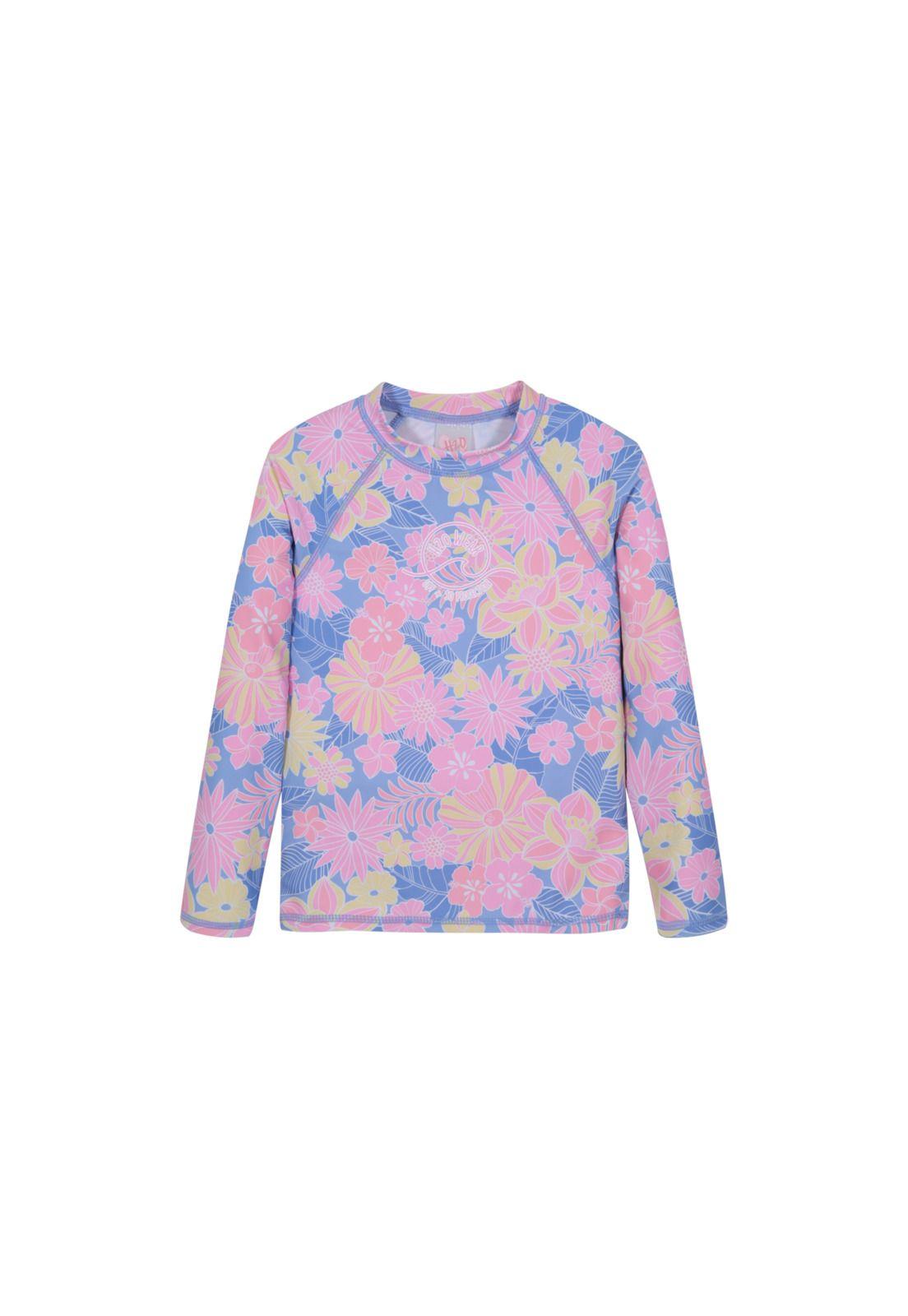 Traje de Baño Niña Polera UV50 M/Larga H2O Wear Lila-1
