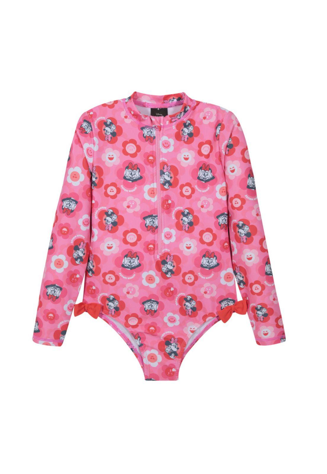 Traje de Baño Niña Entero UV50 M/Larga Minnie Disney-0
