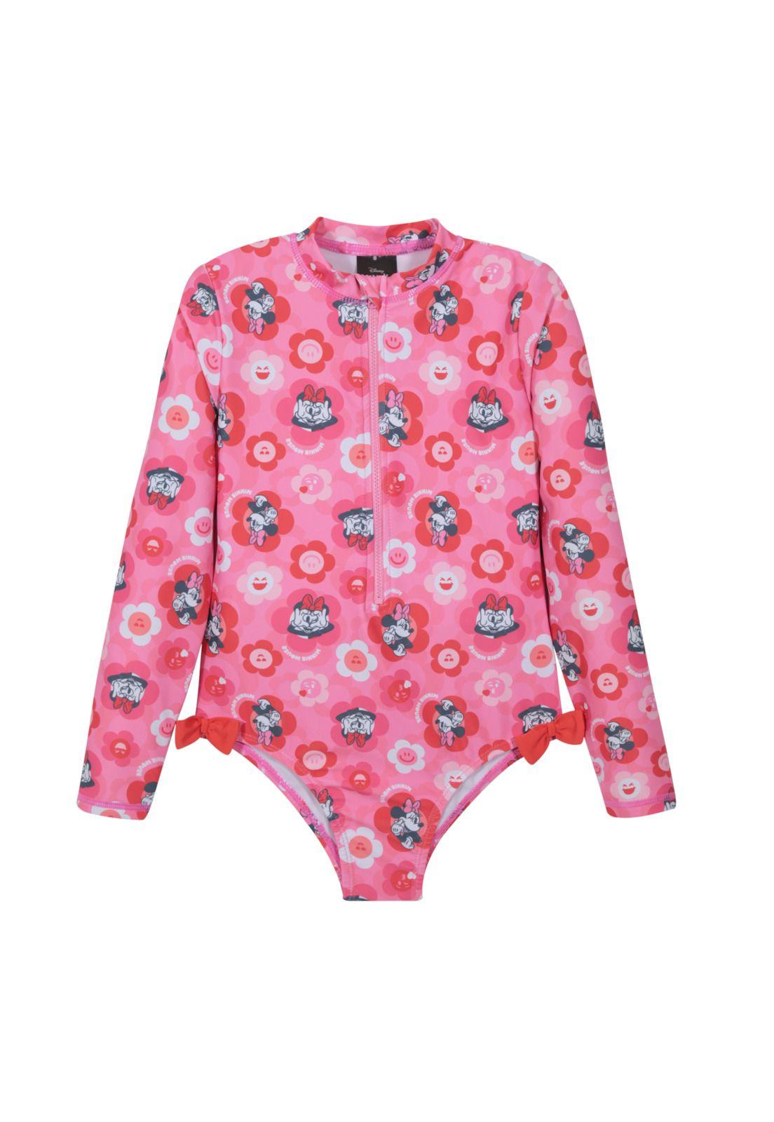 Traje de Baño Niña Entero UV50 M/Larga Minnie Disney-1