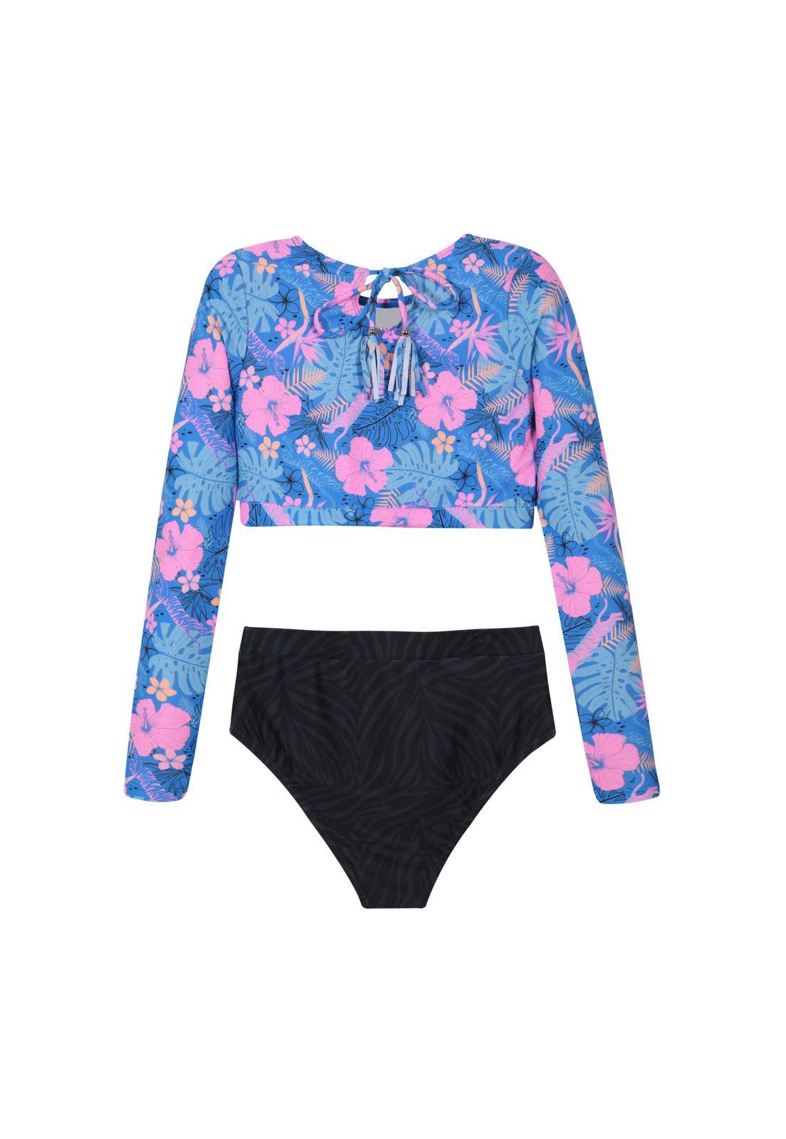 Traje de Baño Niña Teens Tankini UV50 Crop Top  H2O Wear-1