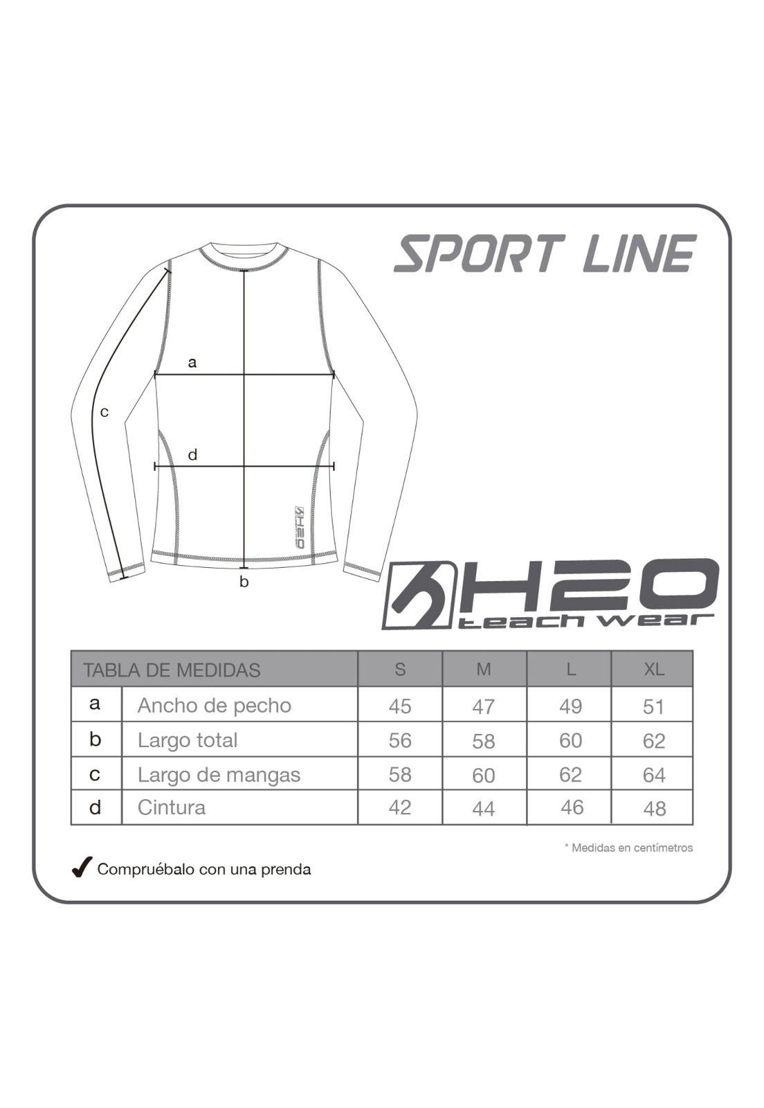 Polera Hombre Deportiva Lycra Gruesa Verde H2O Wear-2