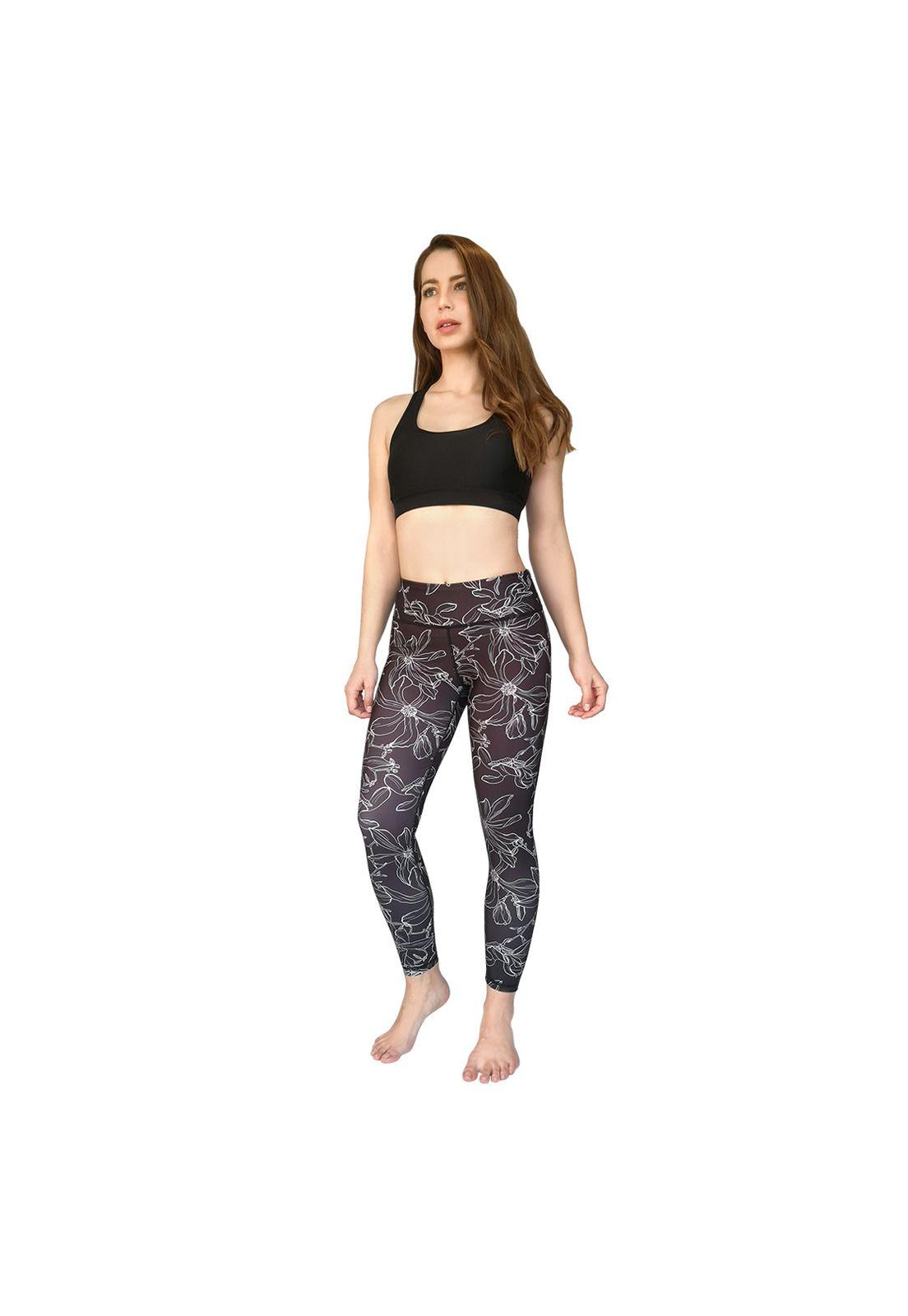 Mujer Calza Legging H2O Wear Flor lineal Rosado-1