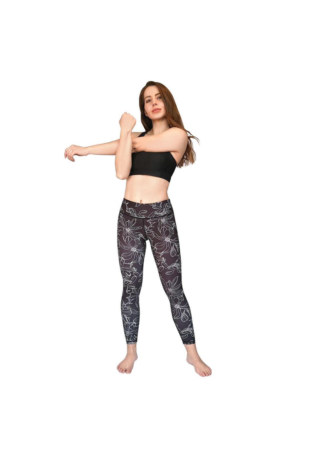 Mujer Calza Legging H2O Wear Flor lineal Rosado-2