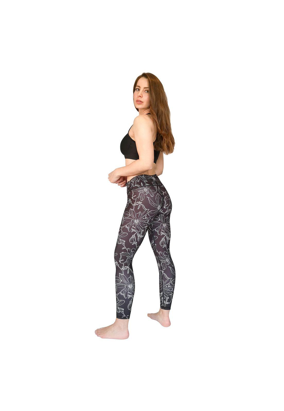 Mujer Calza Legging H2O Wear Flor lineal Rosado-3